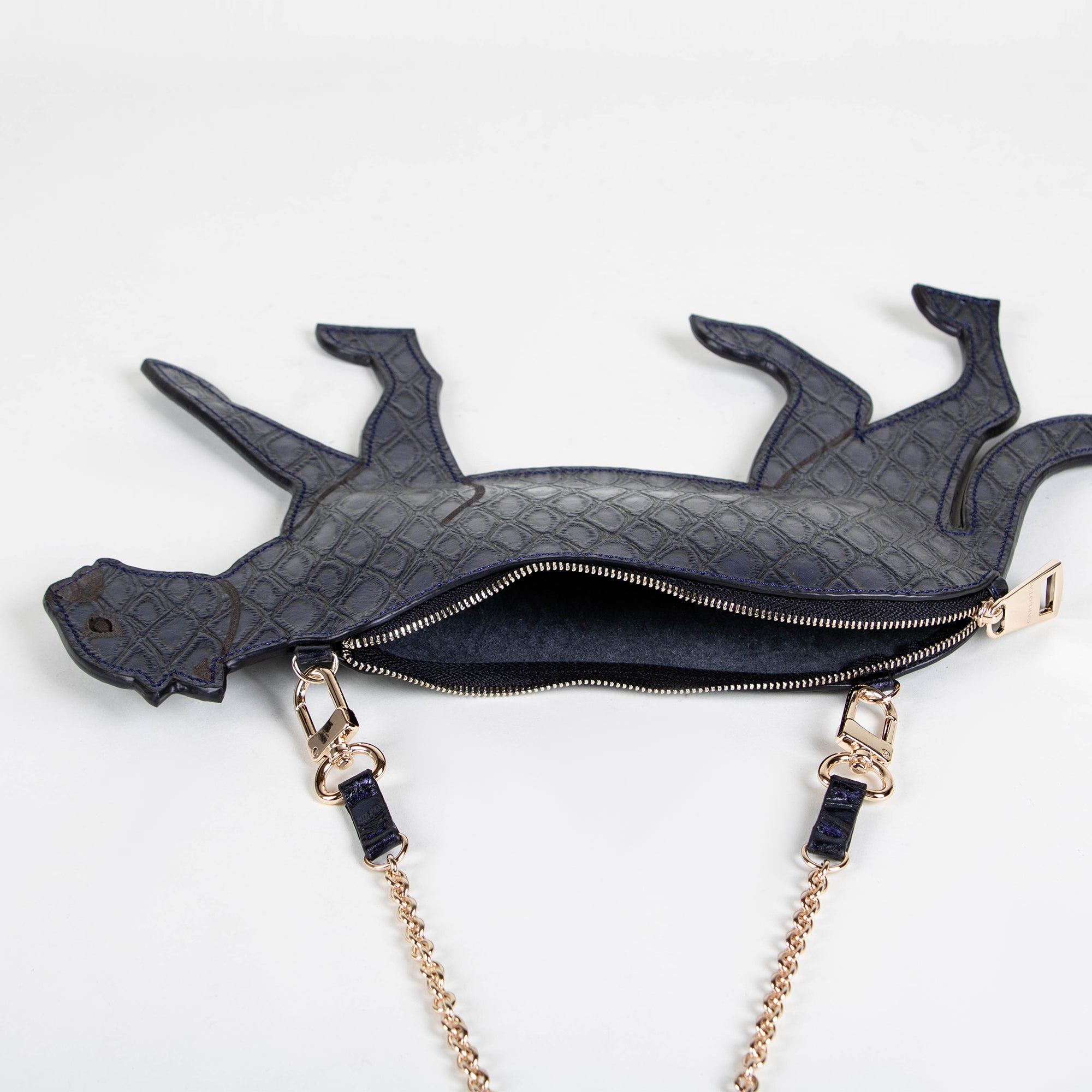 CROSSBODY JAGUAR AZUL MARINO ESCAMAS
