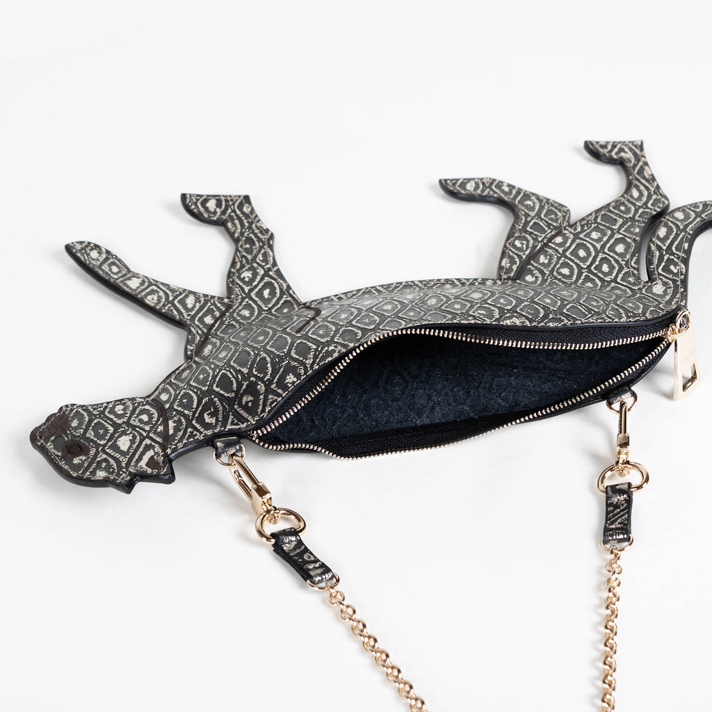 CROSSBODY JAGUAR ORO ESCAMAS