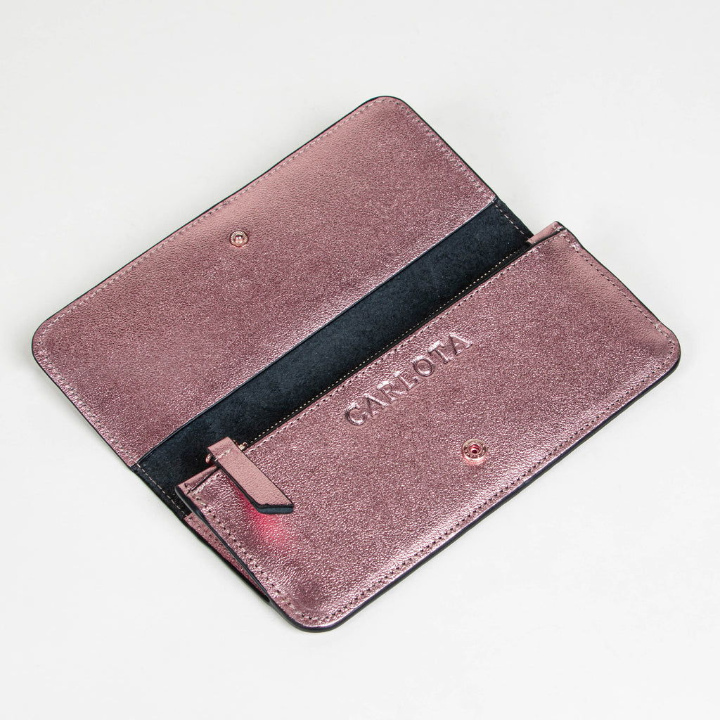 CARTERA ORO ROSA