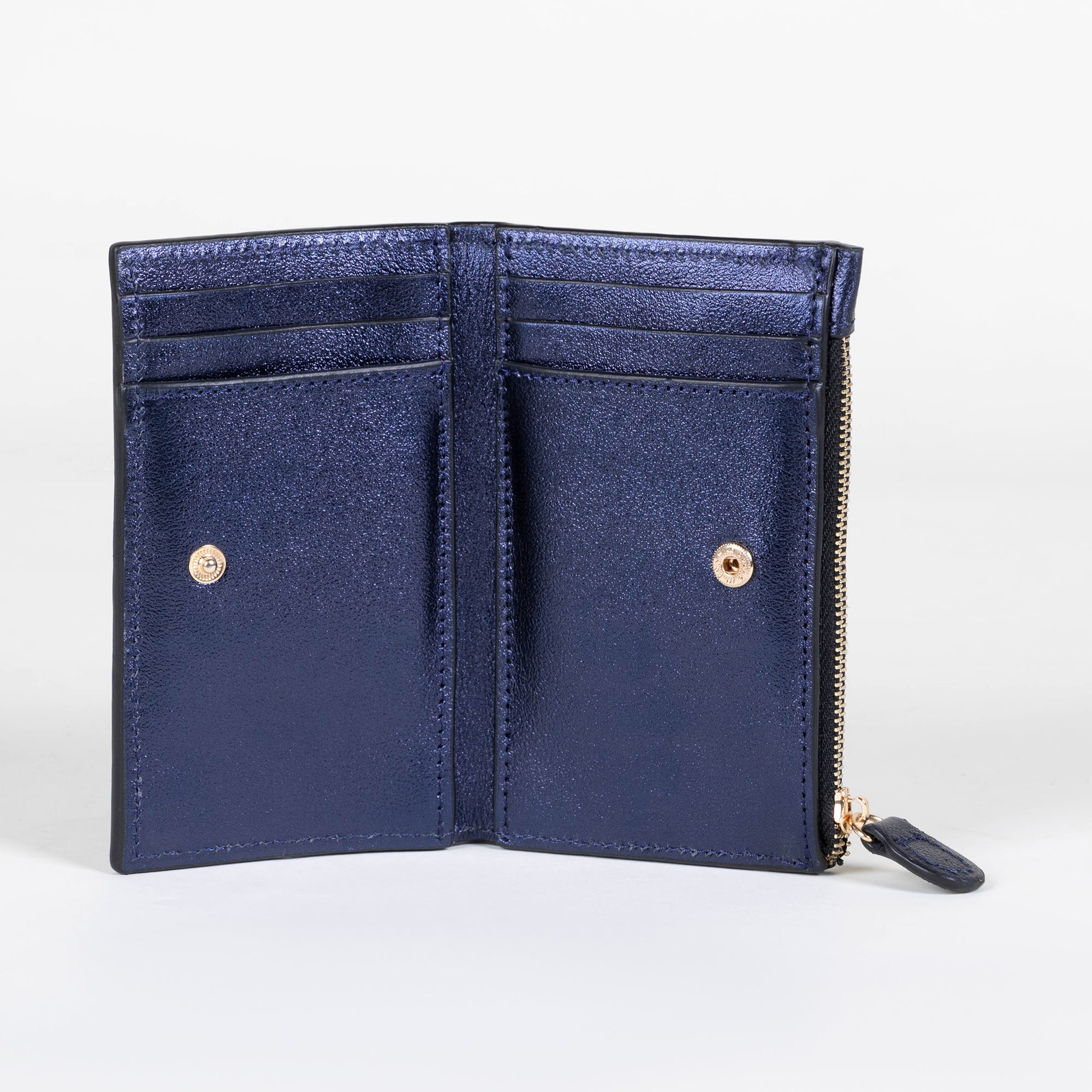 CARTERA TARJETERO AZUL MARINO