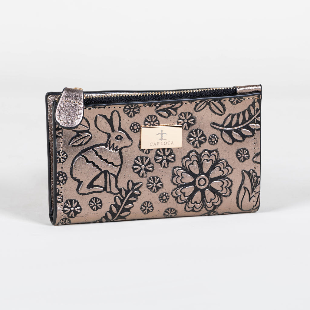 CARTERA TARJETERO ORO