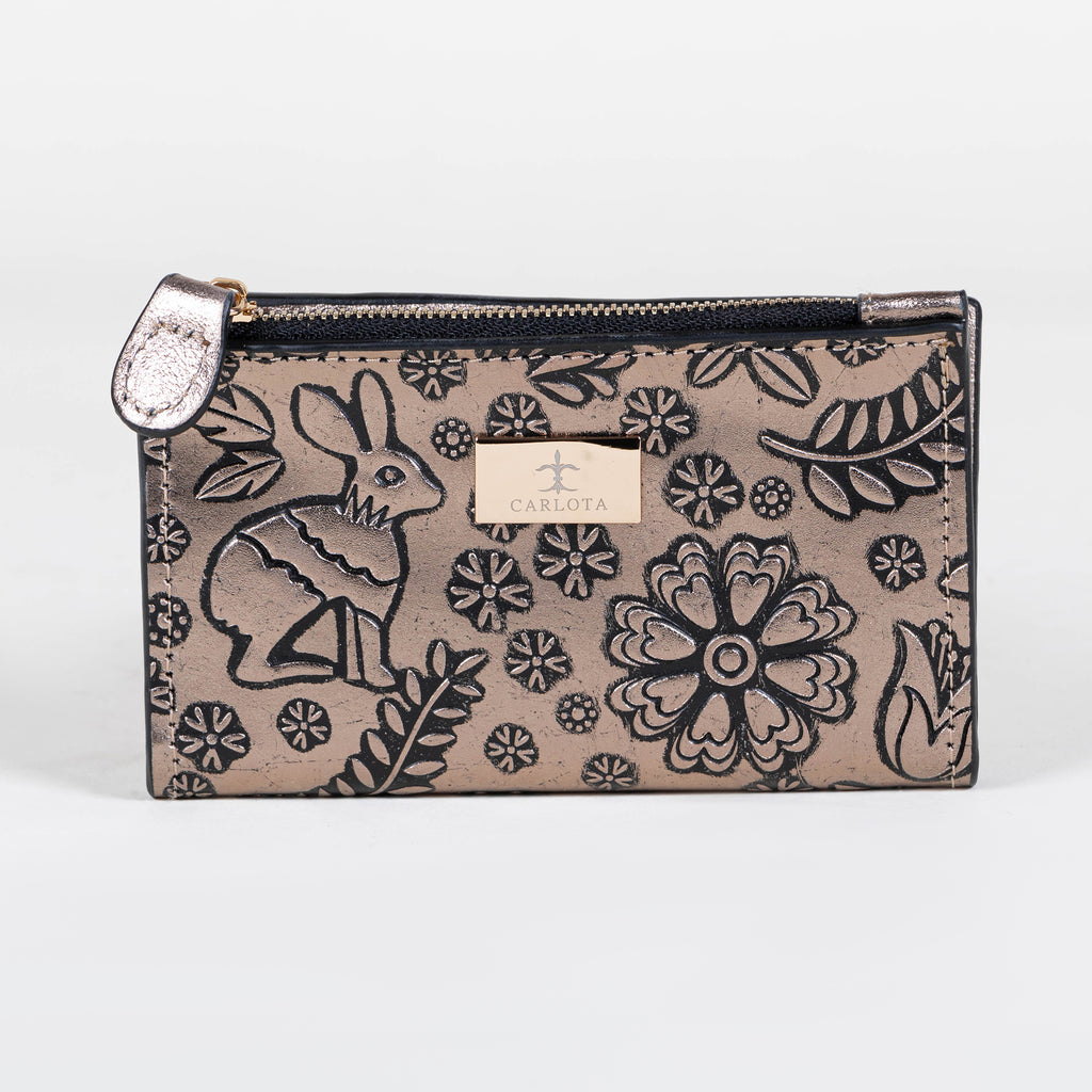 CARTERA TARJETERO ORO