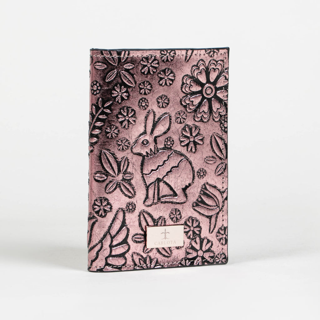 PORTA PASAPORTE ORO ROSA