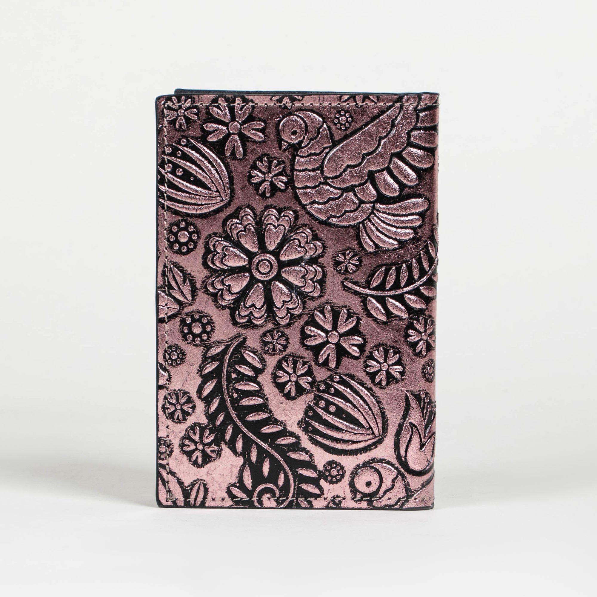 PORTA PASAPORTE ORO ROSA