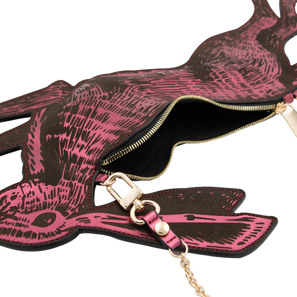 CROSSBODY LIEBRE ROSA METÁLICO