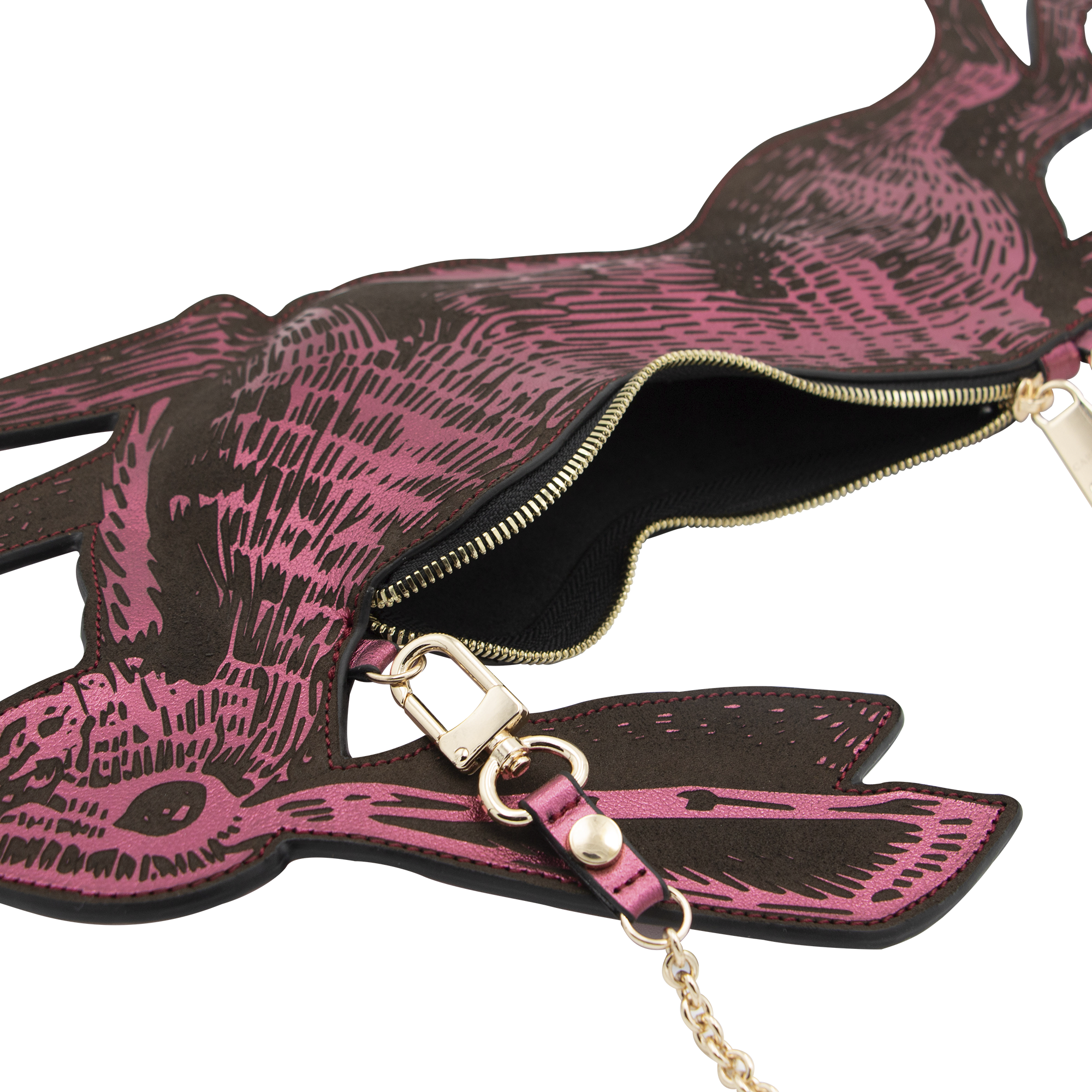 CROSSBODY LIEBRE ROSA METÁLICO
