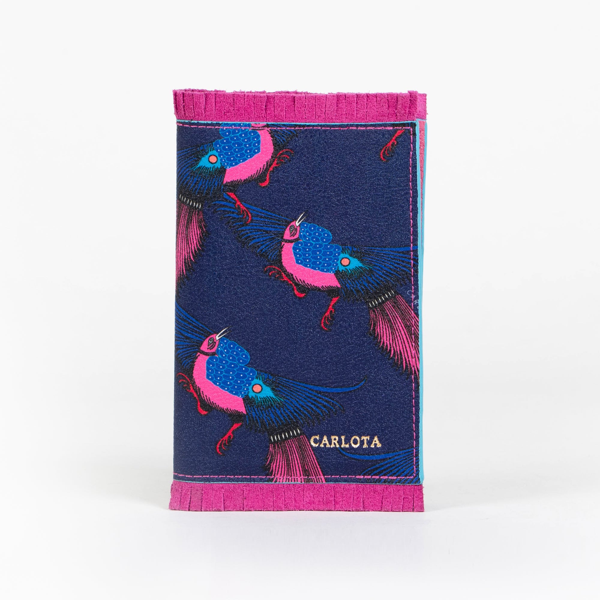 PORTA PASAPORTE ESTAMPADO PAJARITO