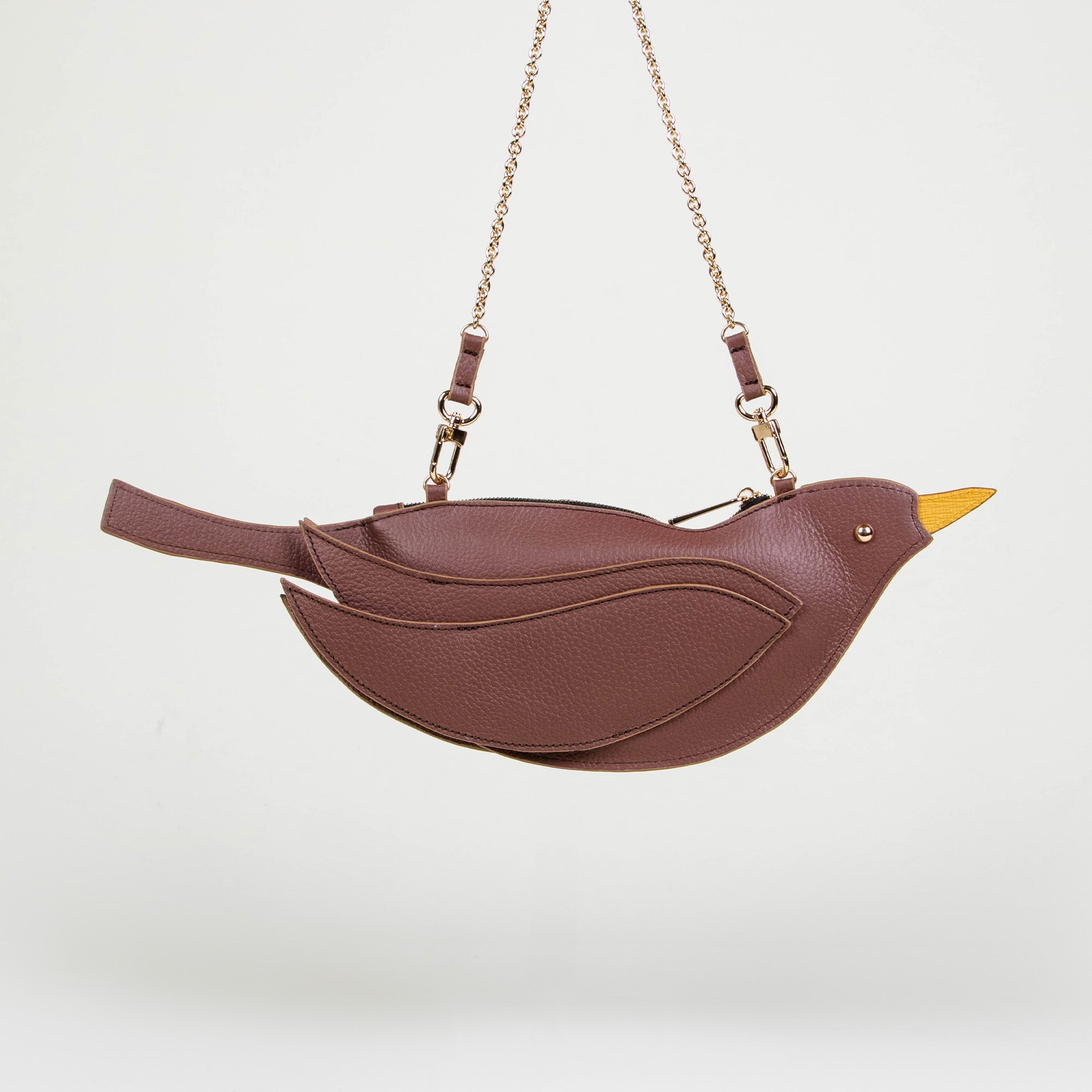 CROSSBODY PAJARITO CAFÉ