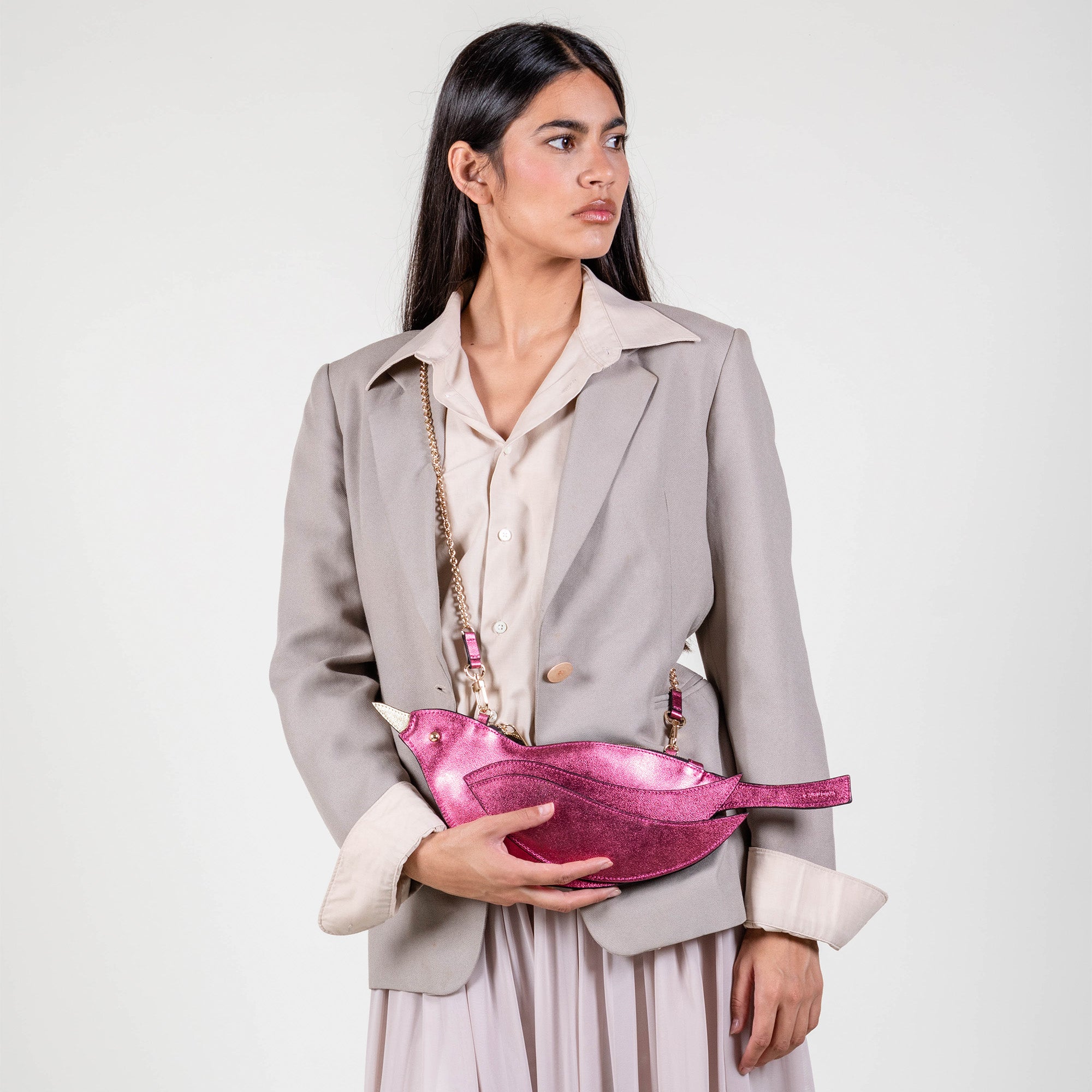 CROSSBODY PAJARITO FIUSHA METÁLICO