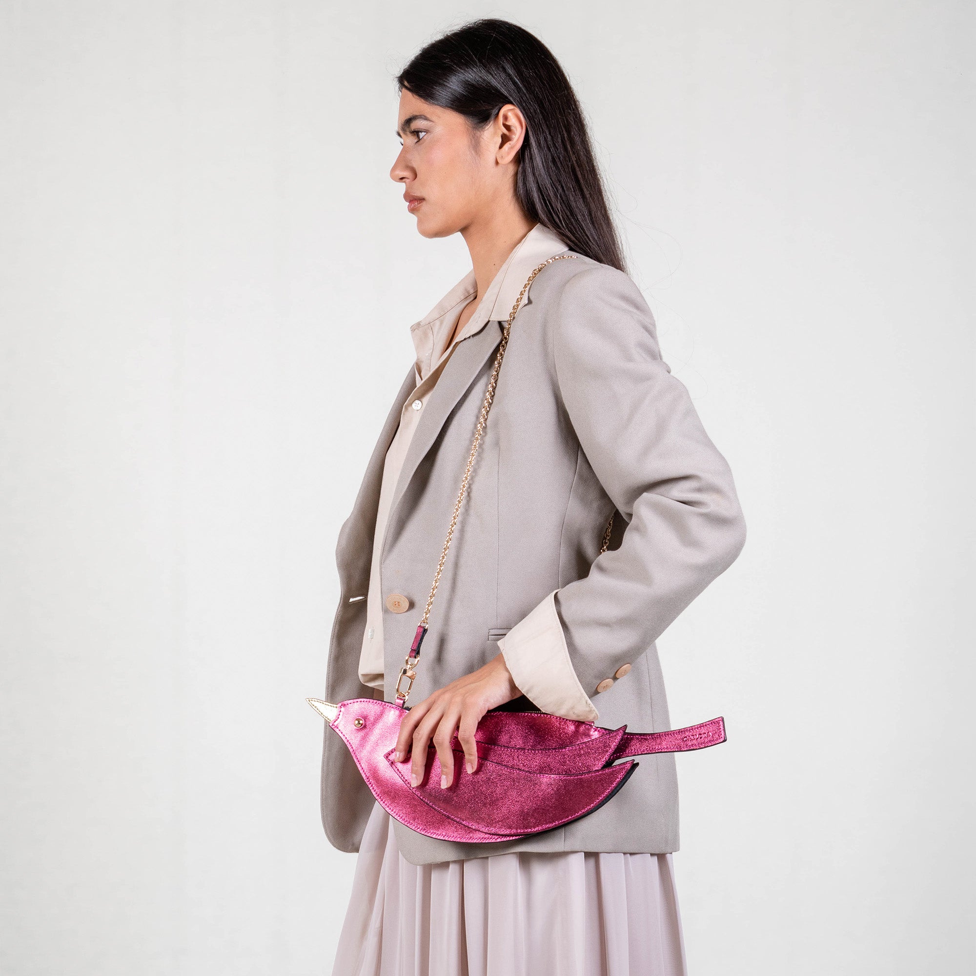 CROSSBODY PAJARITO FIUSHA METÁLICO