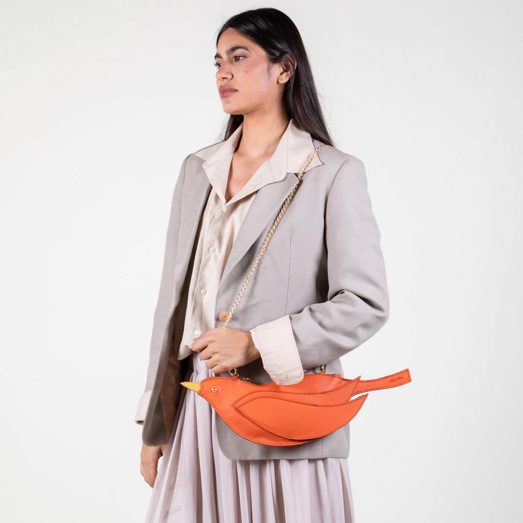 CROSSBODY PAJARITO NARANJA