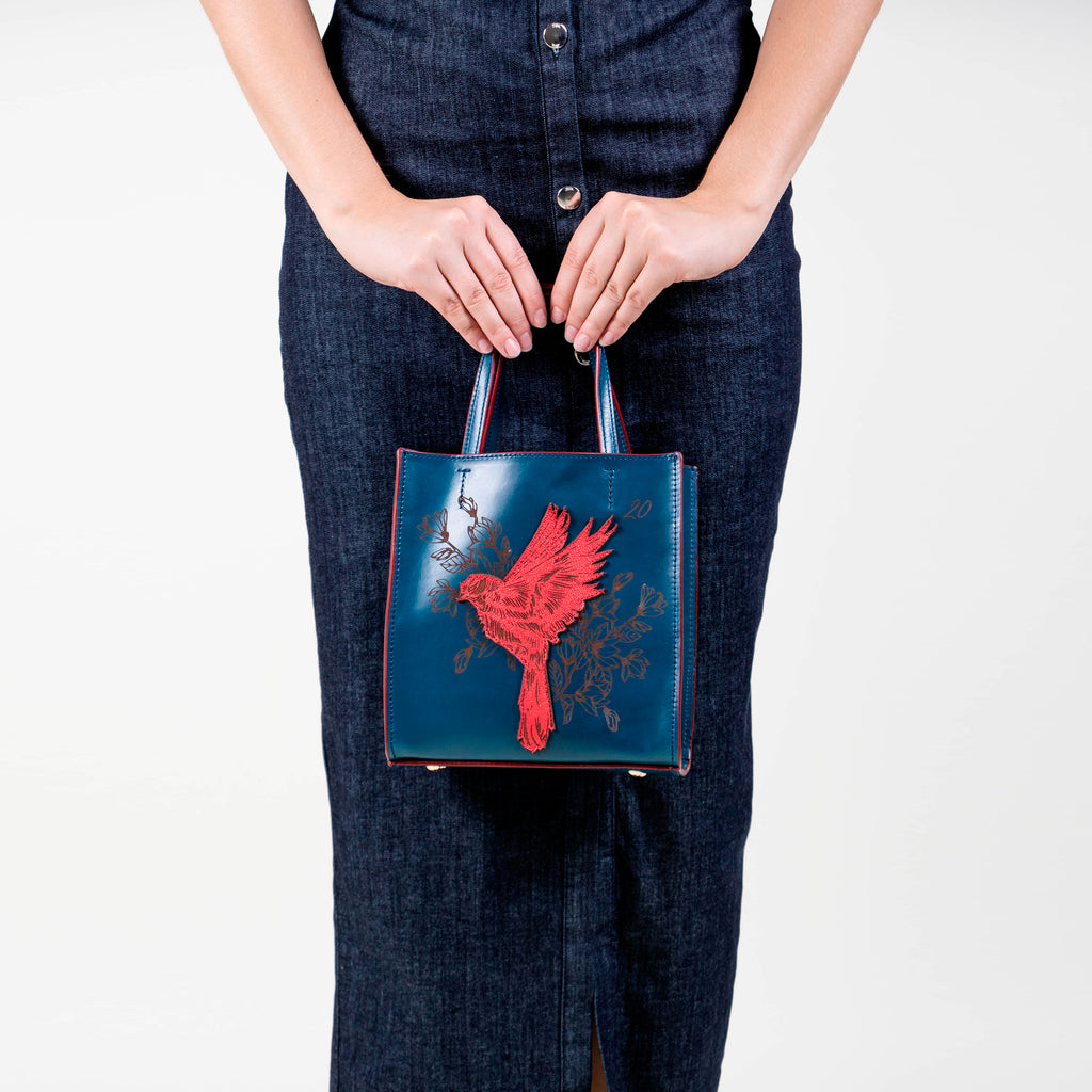 BABY TOTE PAJARITO AZUL