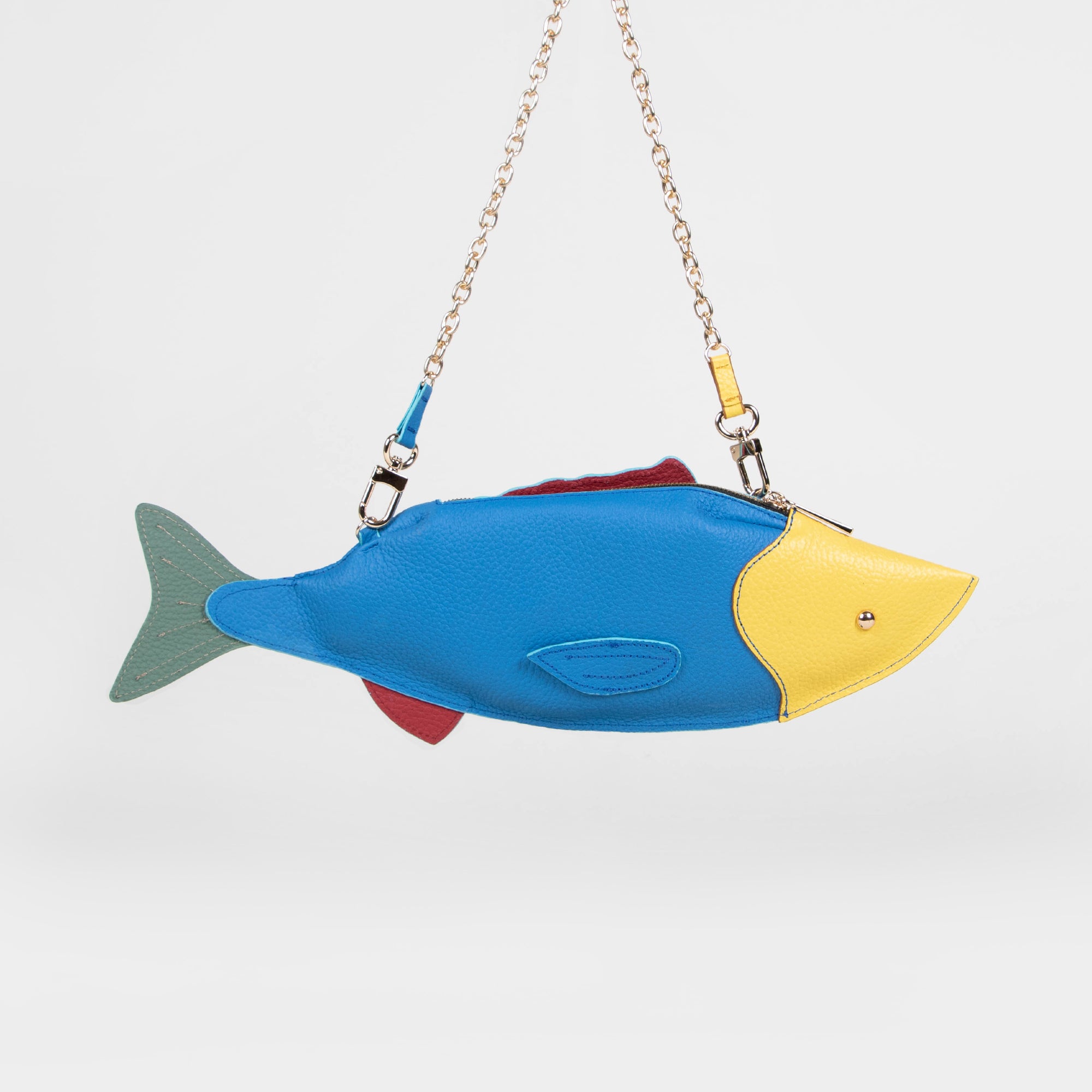 CROSSBODY PESCADO AZUL ROYAL/AMARILLO