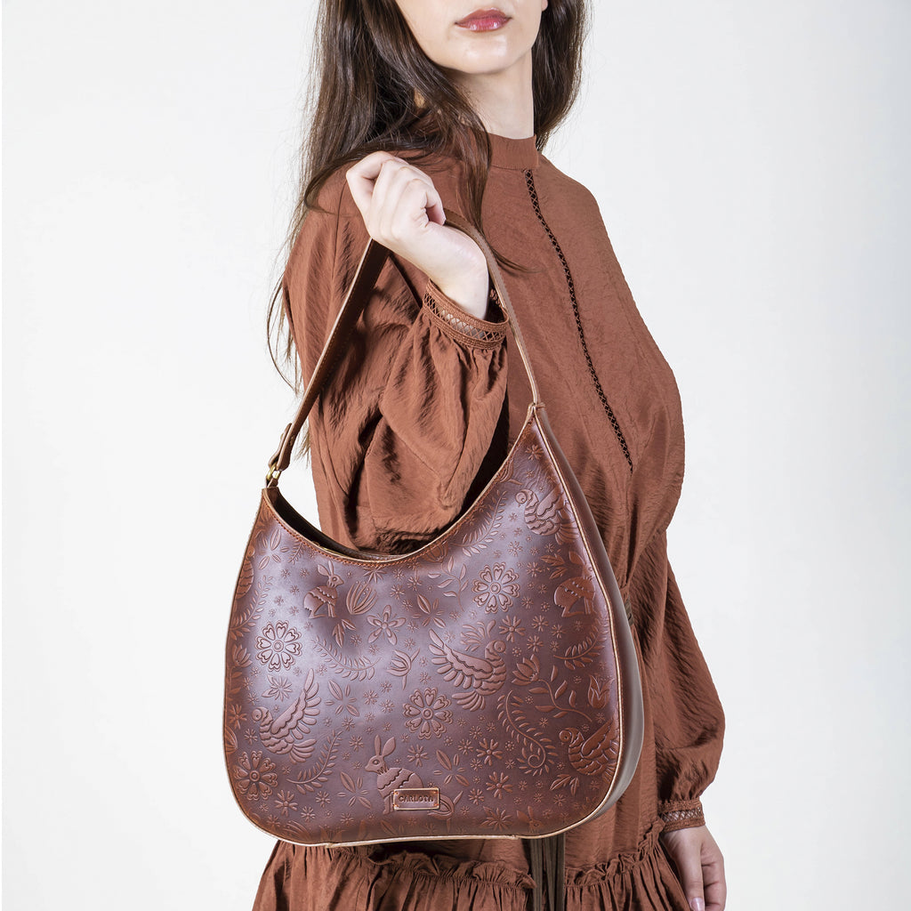 SHOULDER BAG TABACO
