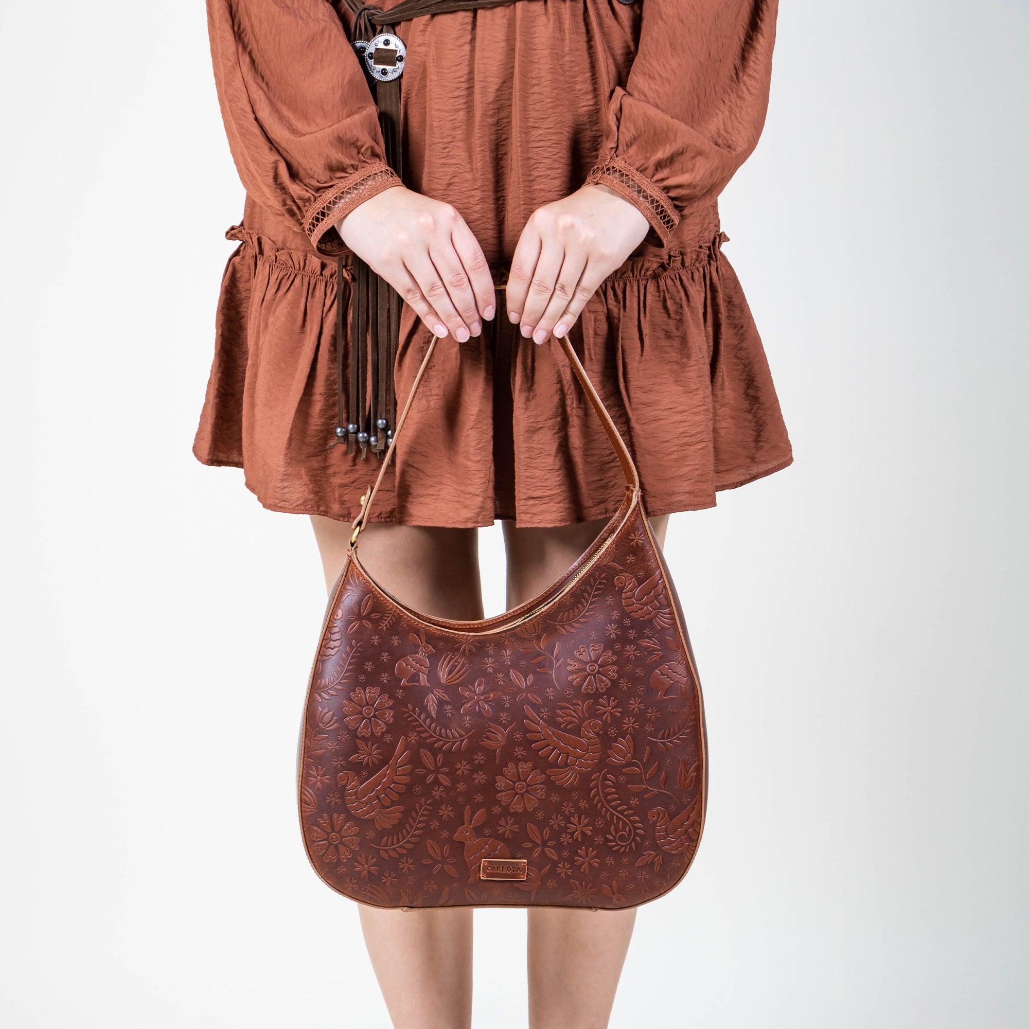 SHOULDER BAG TABACO