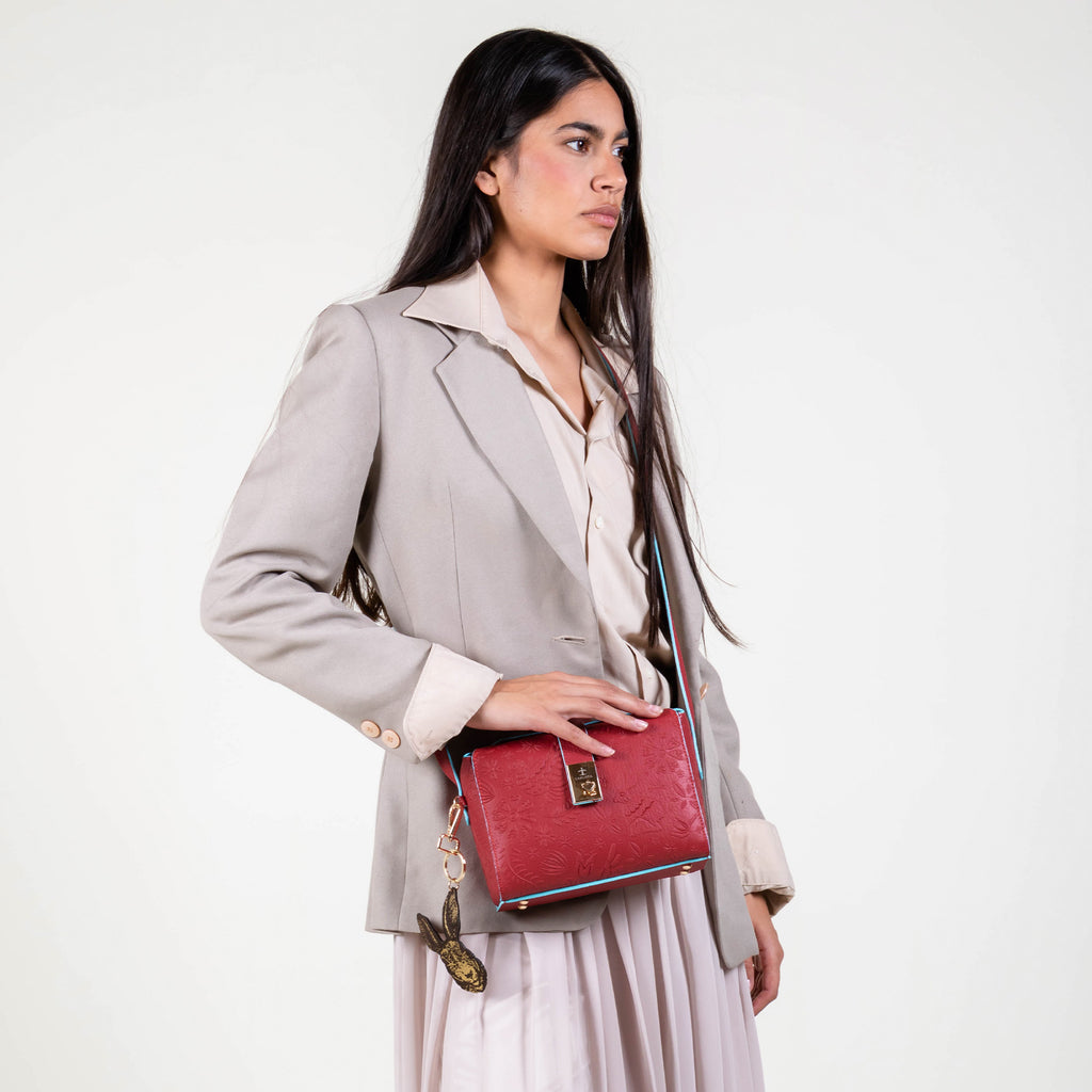 CROSSBODY LUNA ROJO