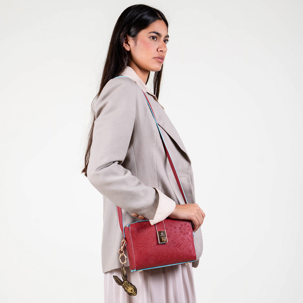 CROSSBODY LUNA ROJO