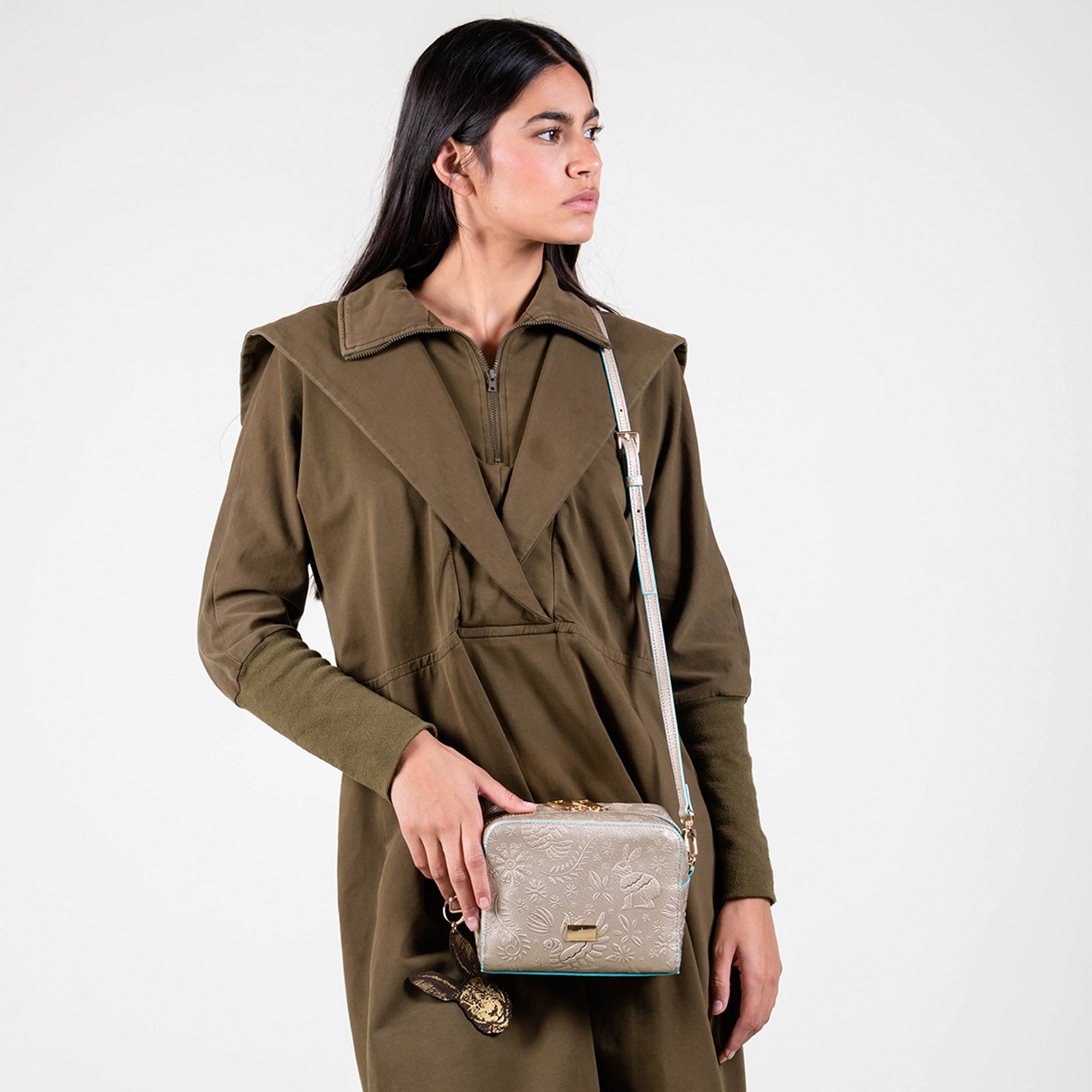 CROSSBODY CIELO ORO/AZUL