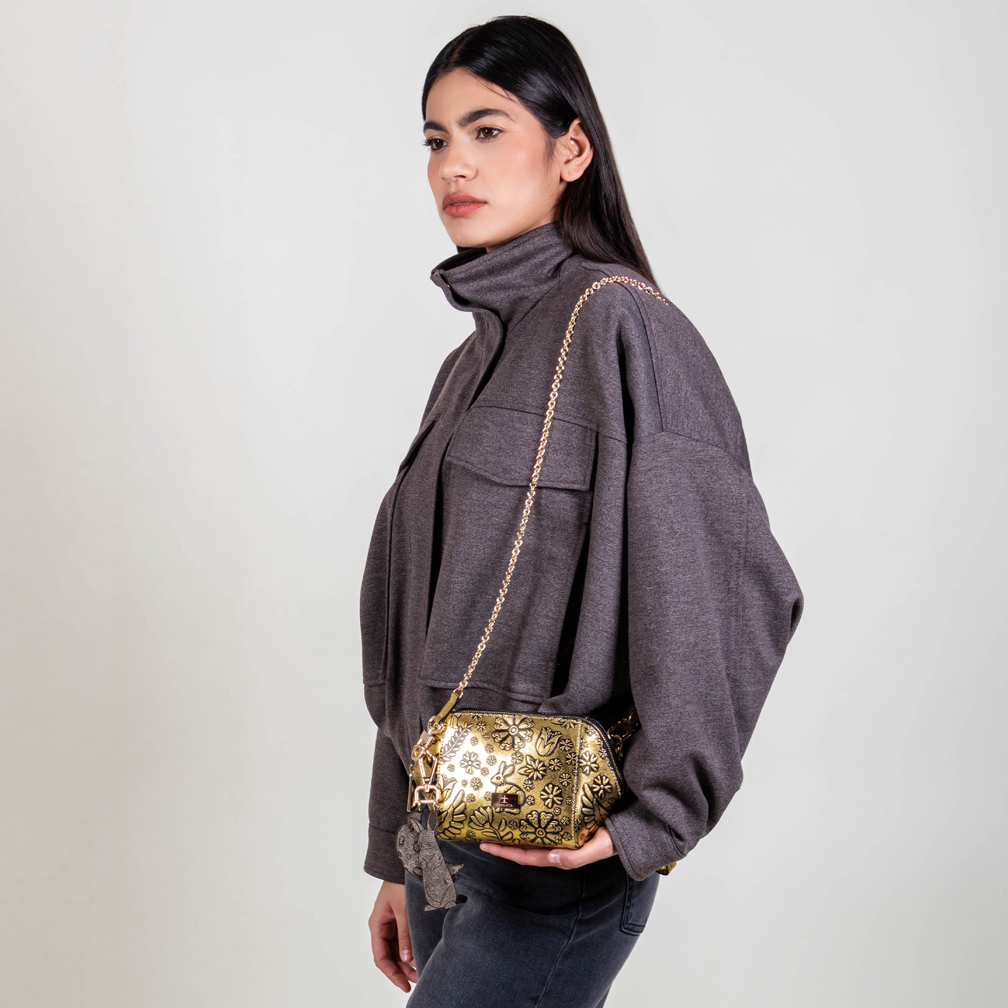 CROSSBODY ORO AMARILLO