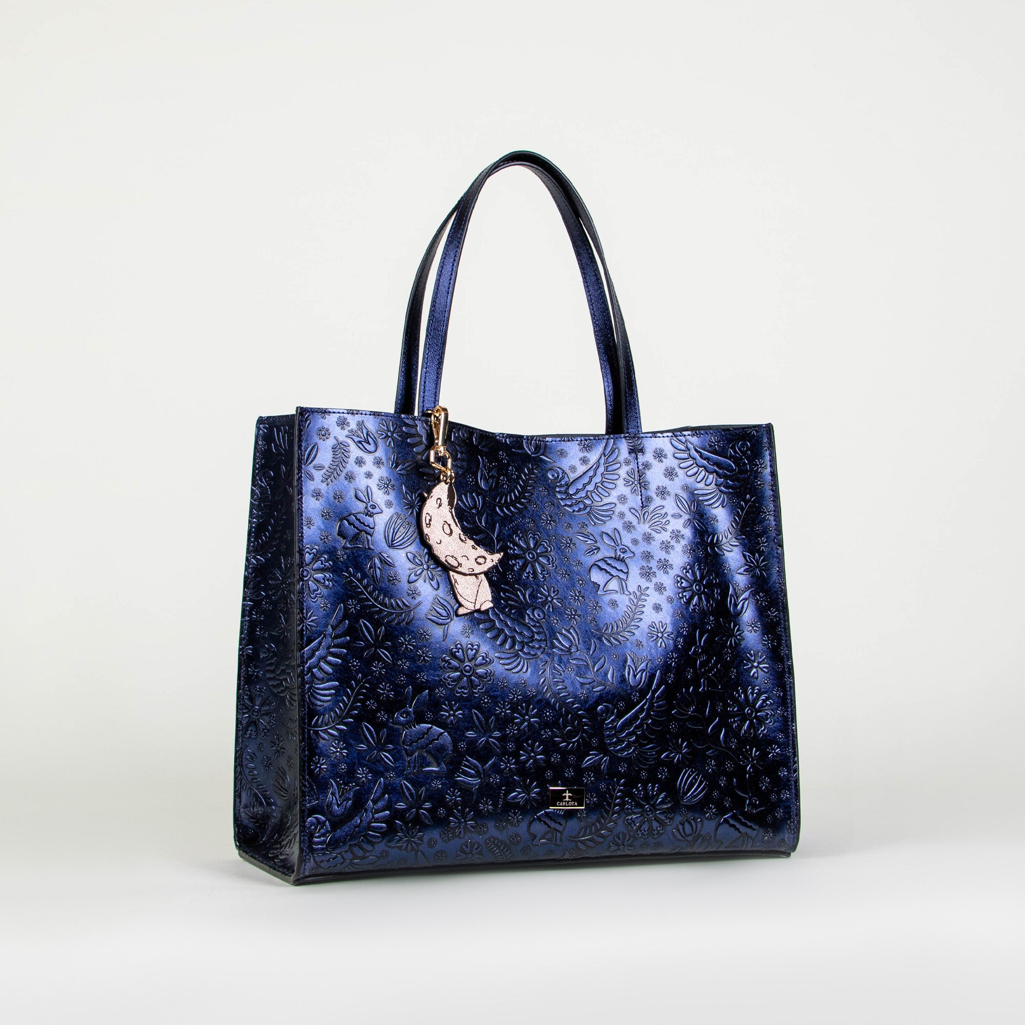 TOTE XL AZUL METÁLICO