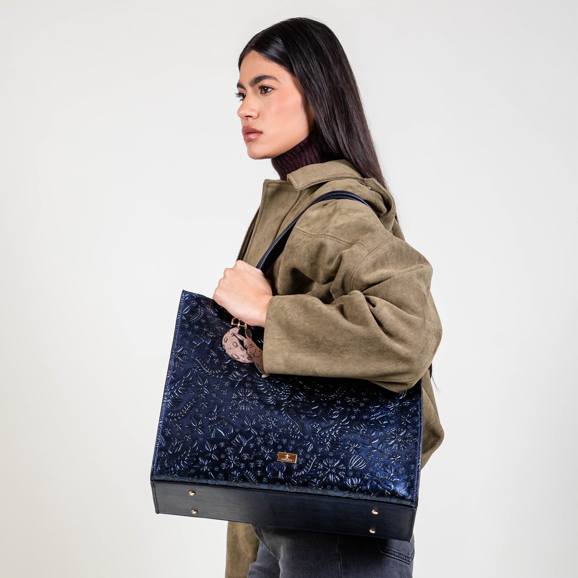 TOTE XL AZUL METÁLICO