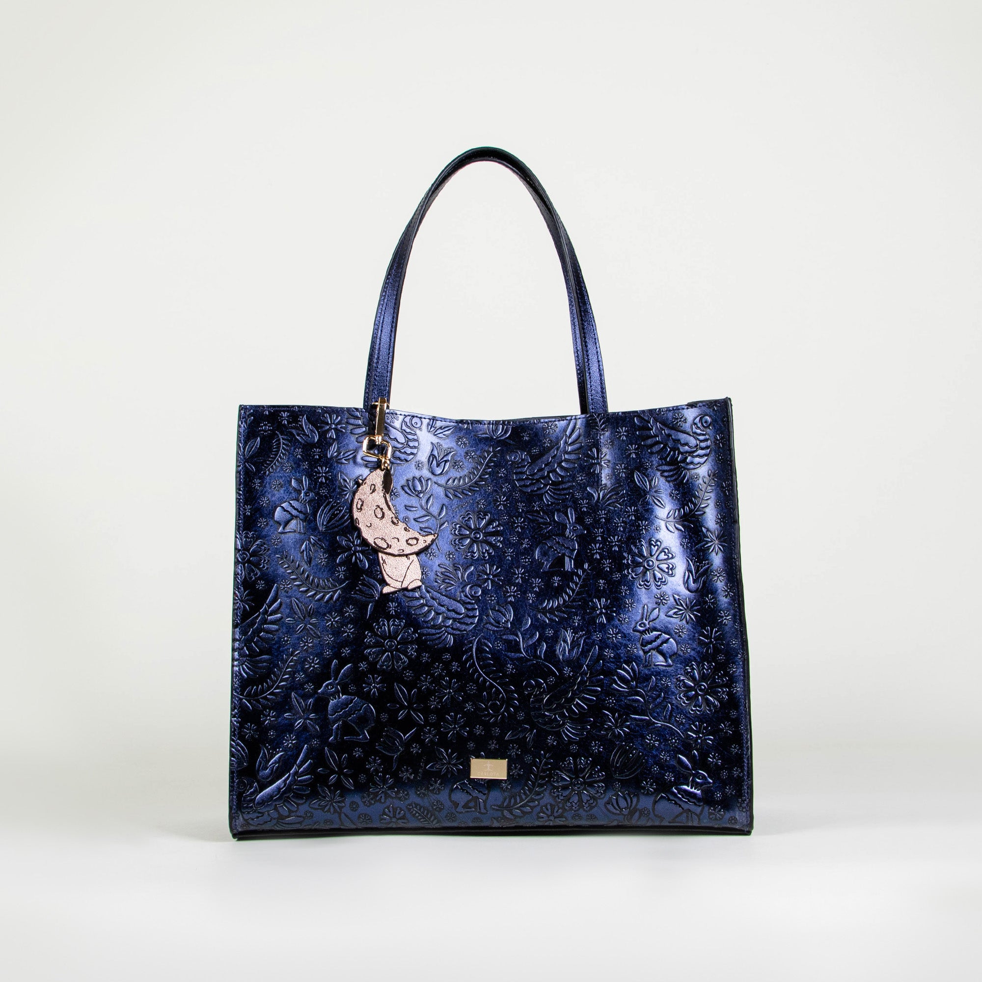 TOTE XL AZUL METÁLICO