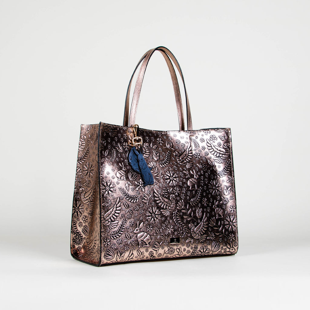 TOTE XL ORO ROSA
