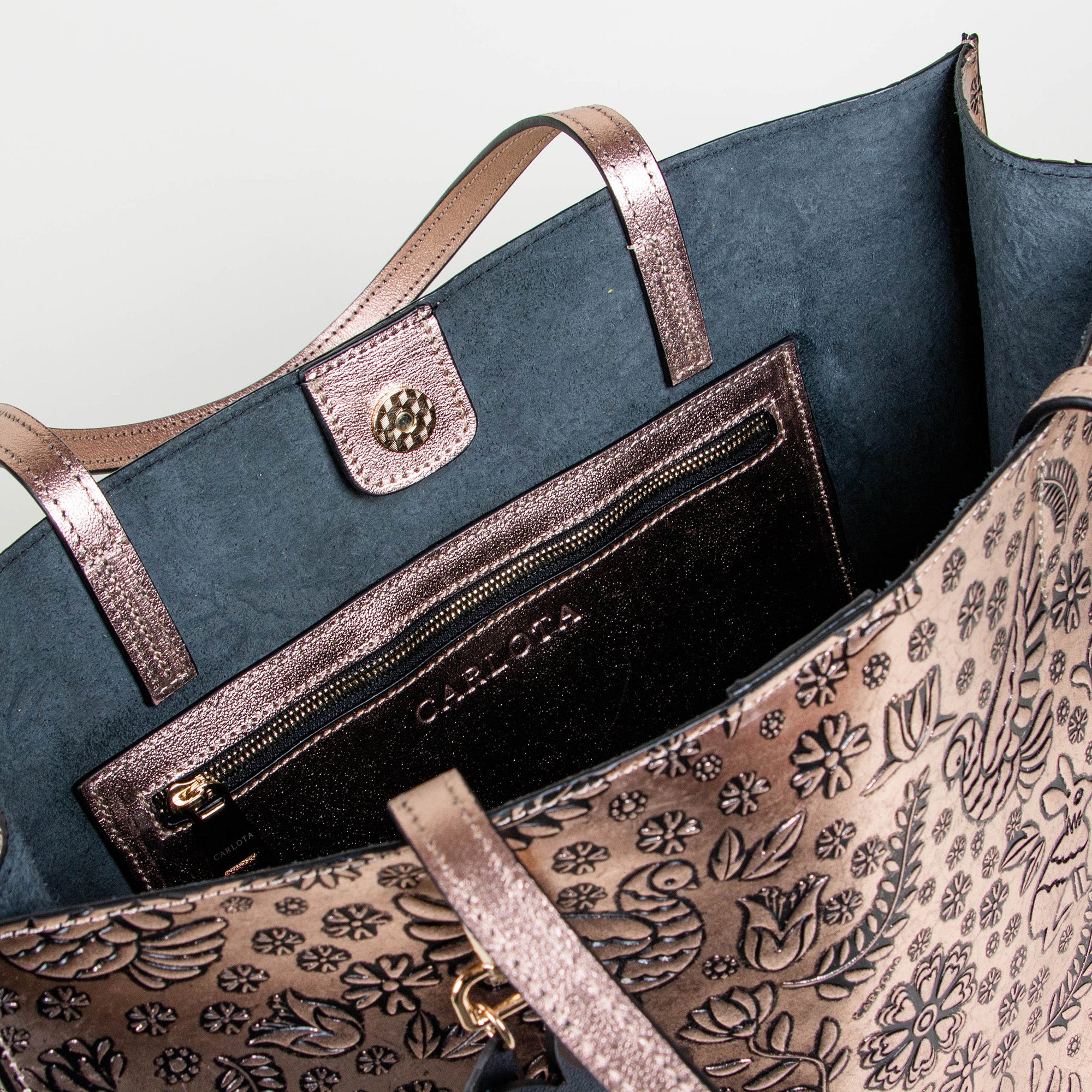 TOTE XL ORO ROSA