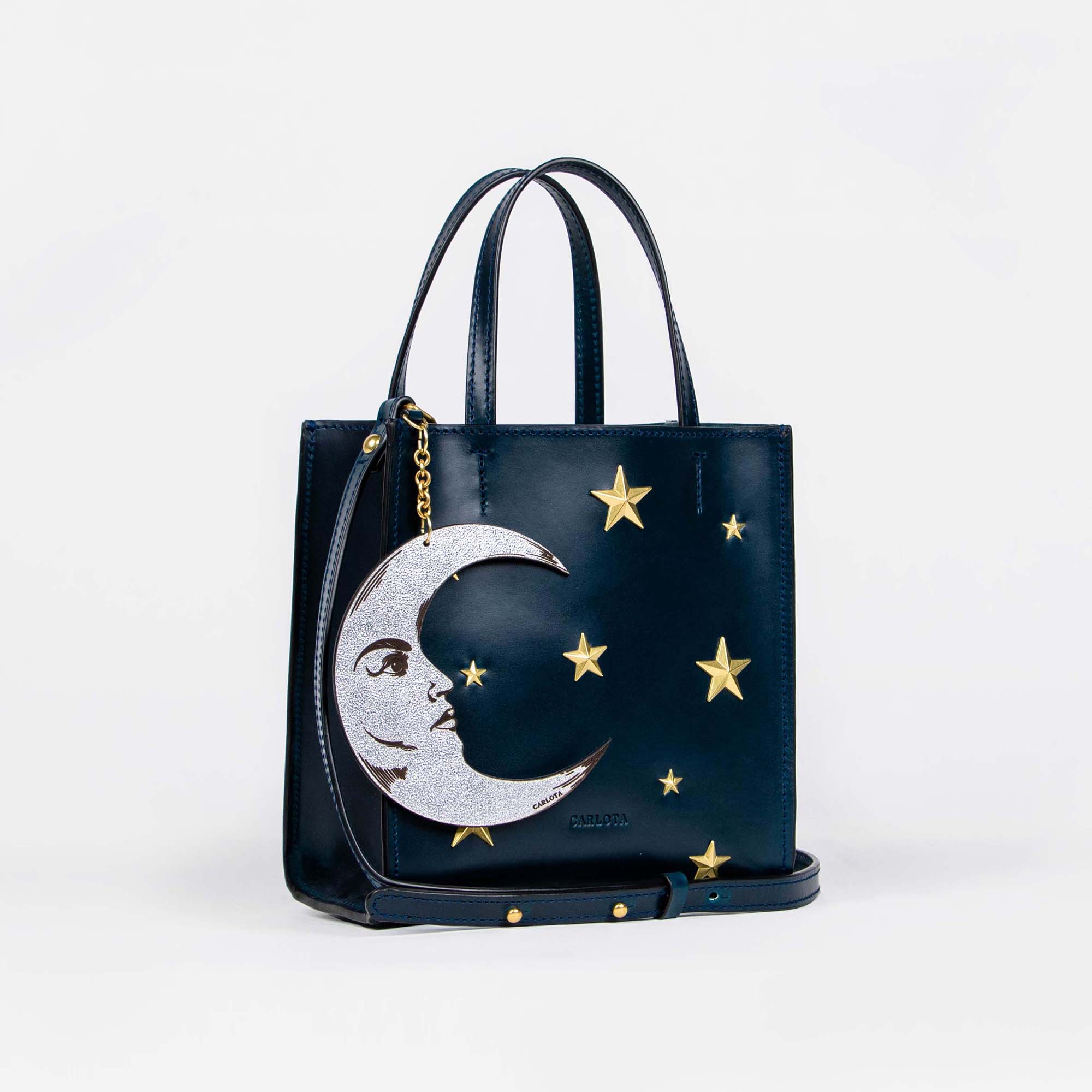 BABY TOTE LUNA AZUL MARINO