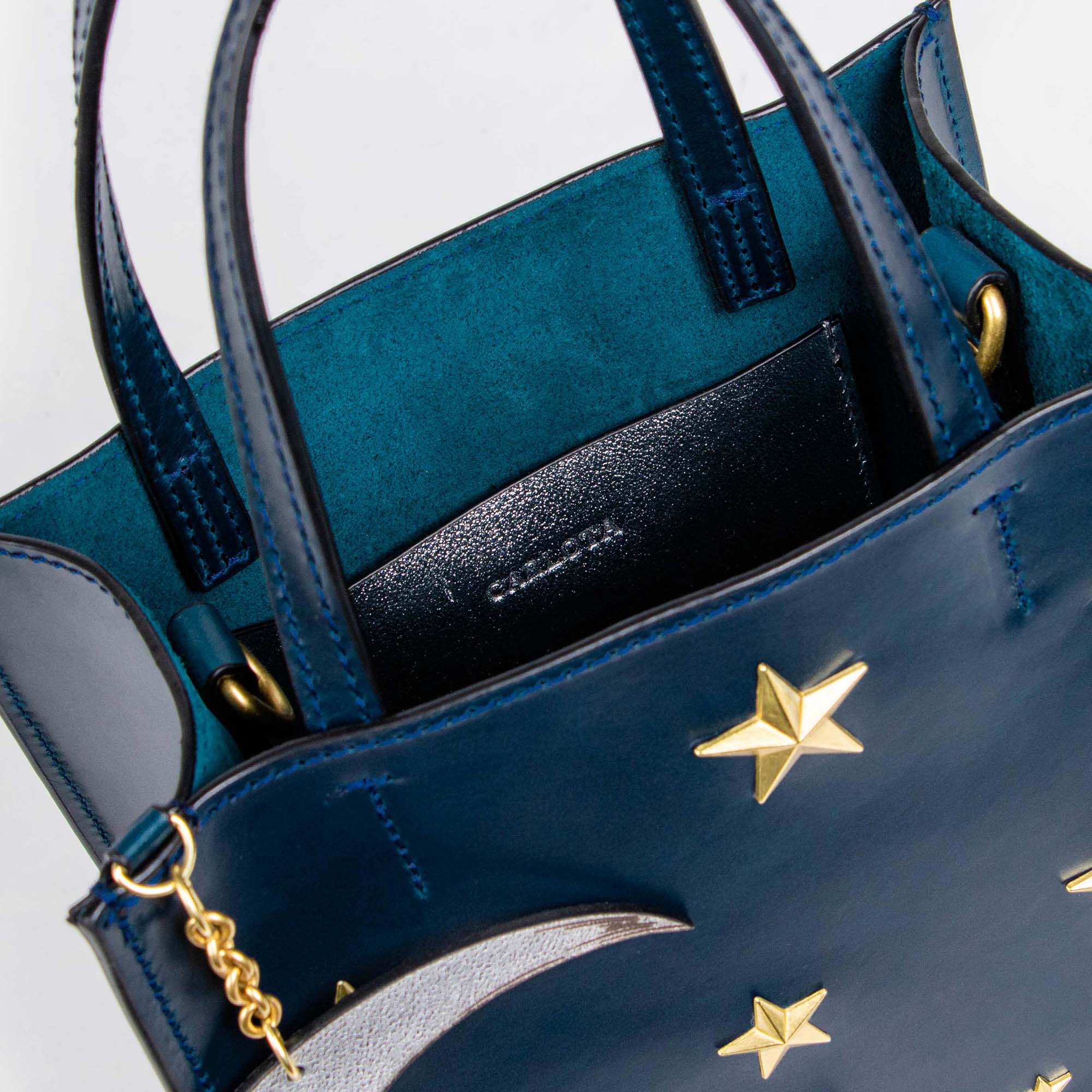 BABY TOTE LUNA AZUL MARINO
