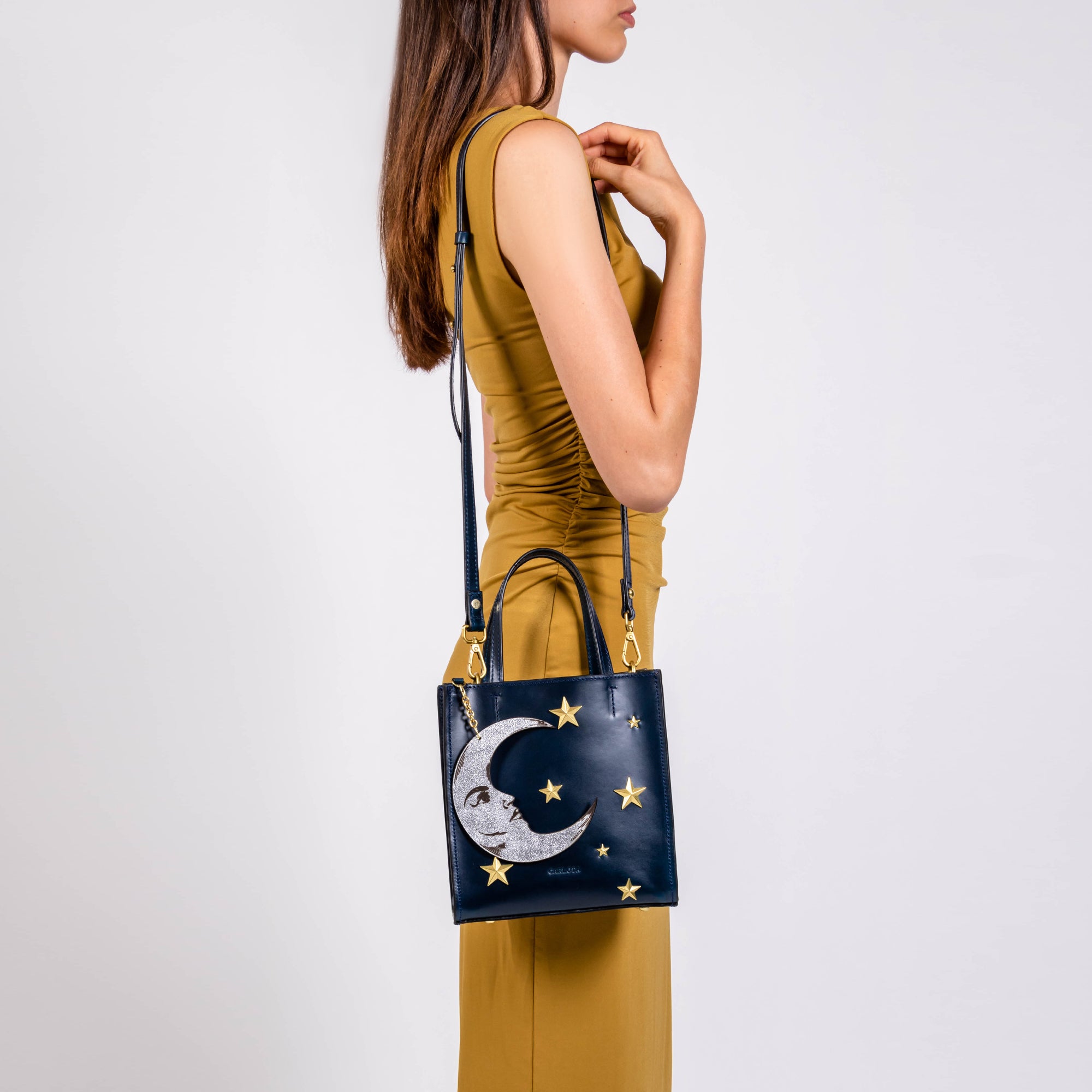 BABY TOTE LUNA AZUL MARINO