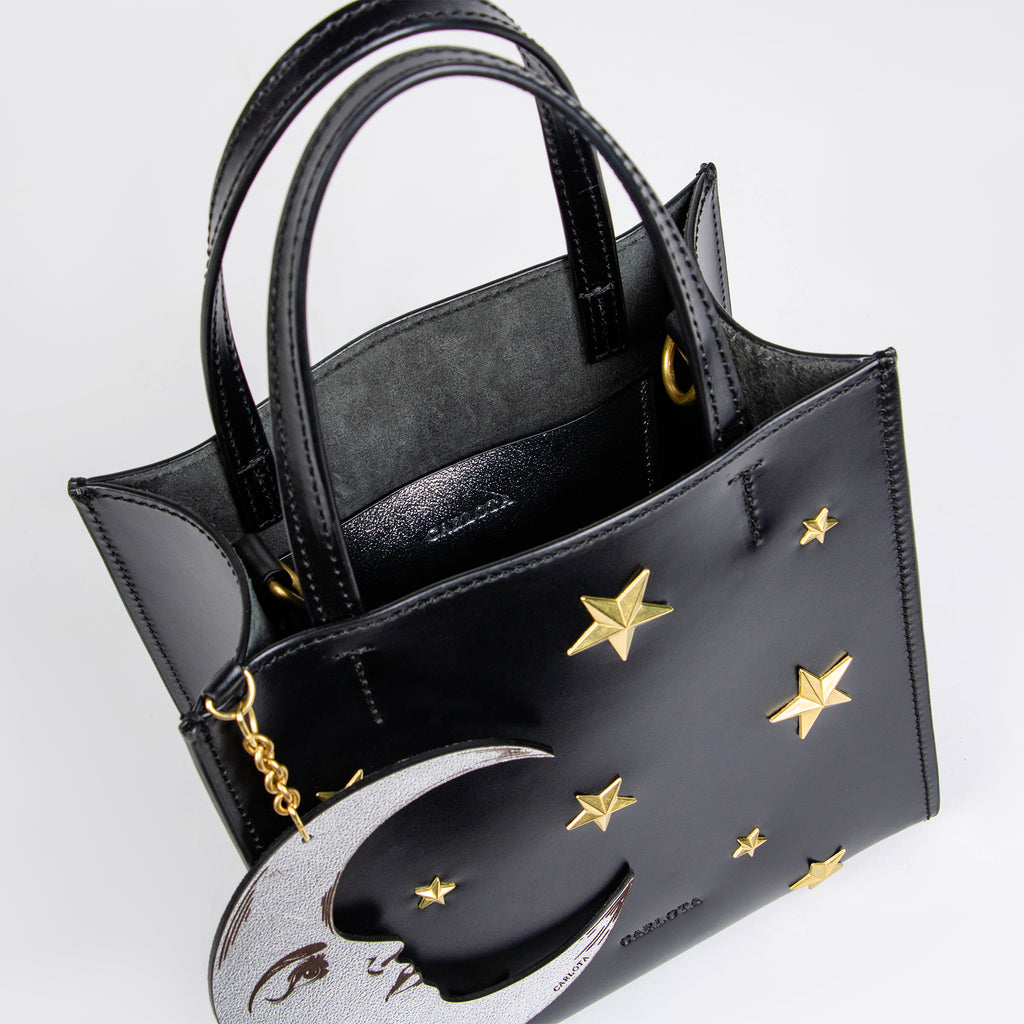BABY TOTE LUNA NEGRO