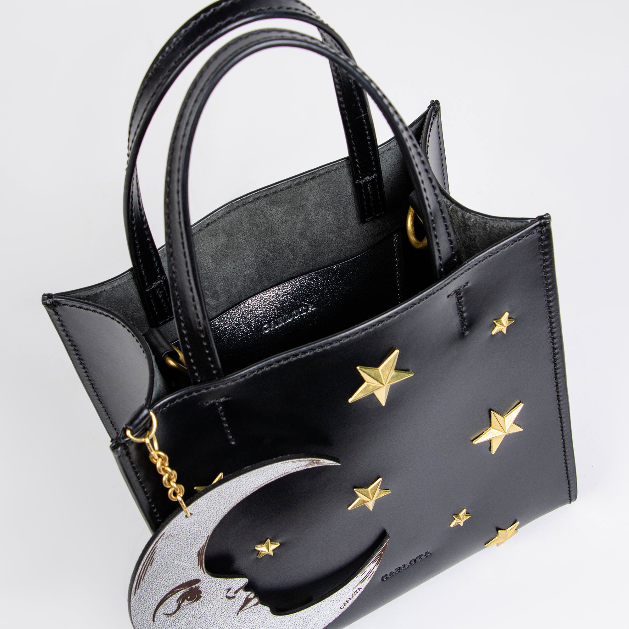 BABY TOTE LUNA NEGRO