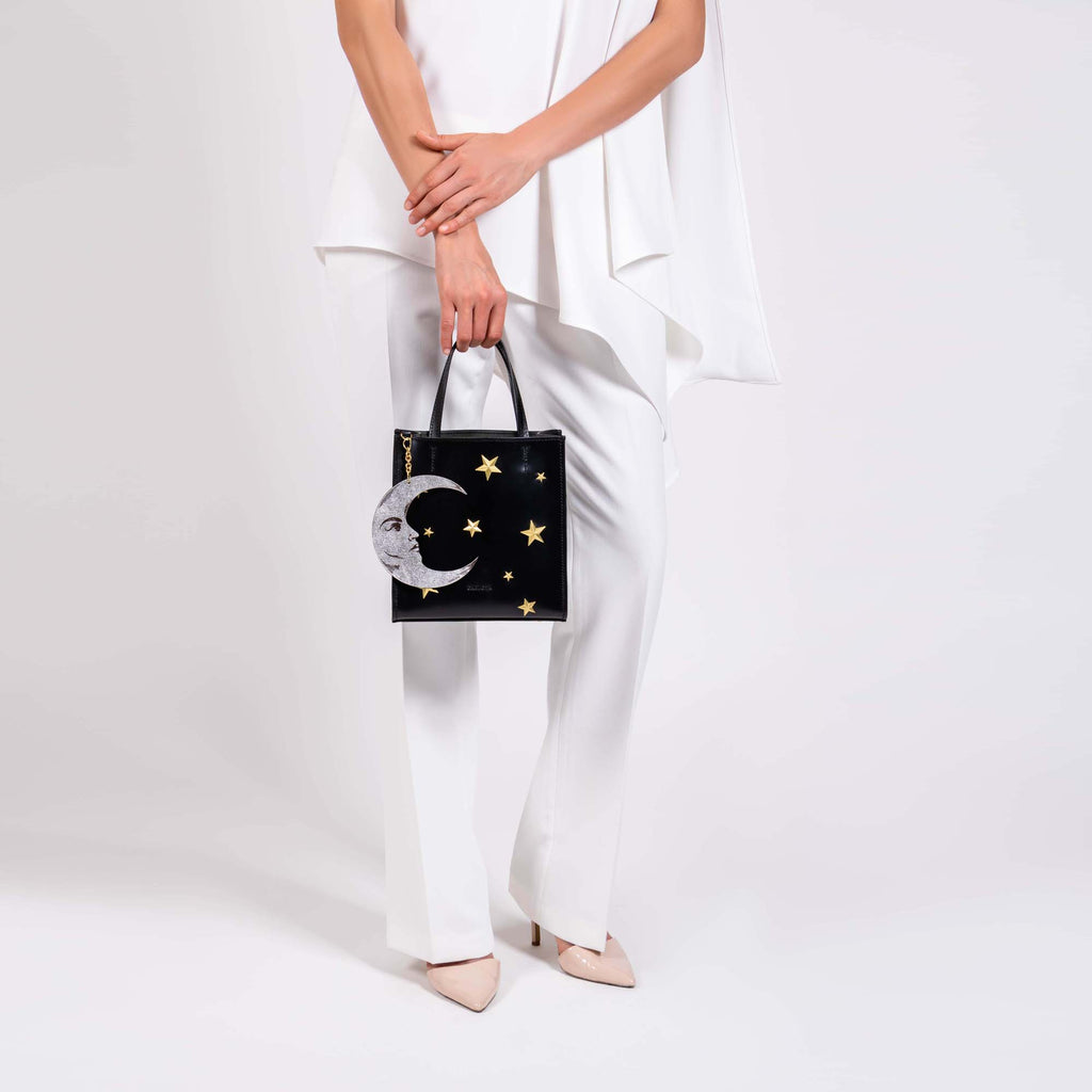 BABY TOTE LUNA NEGRO