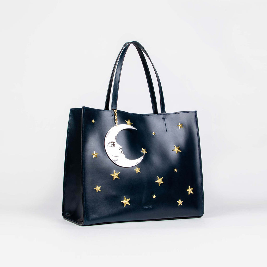 TOTE XL LUNA AZUL MARINO