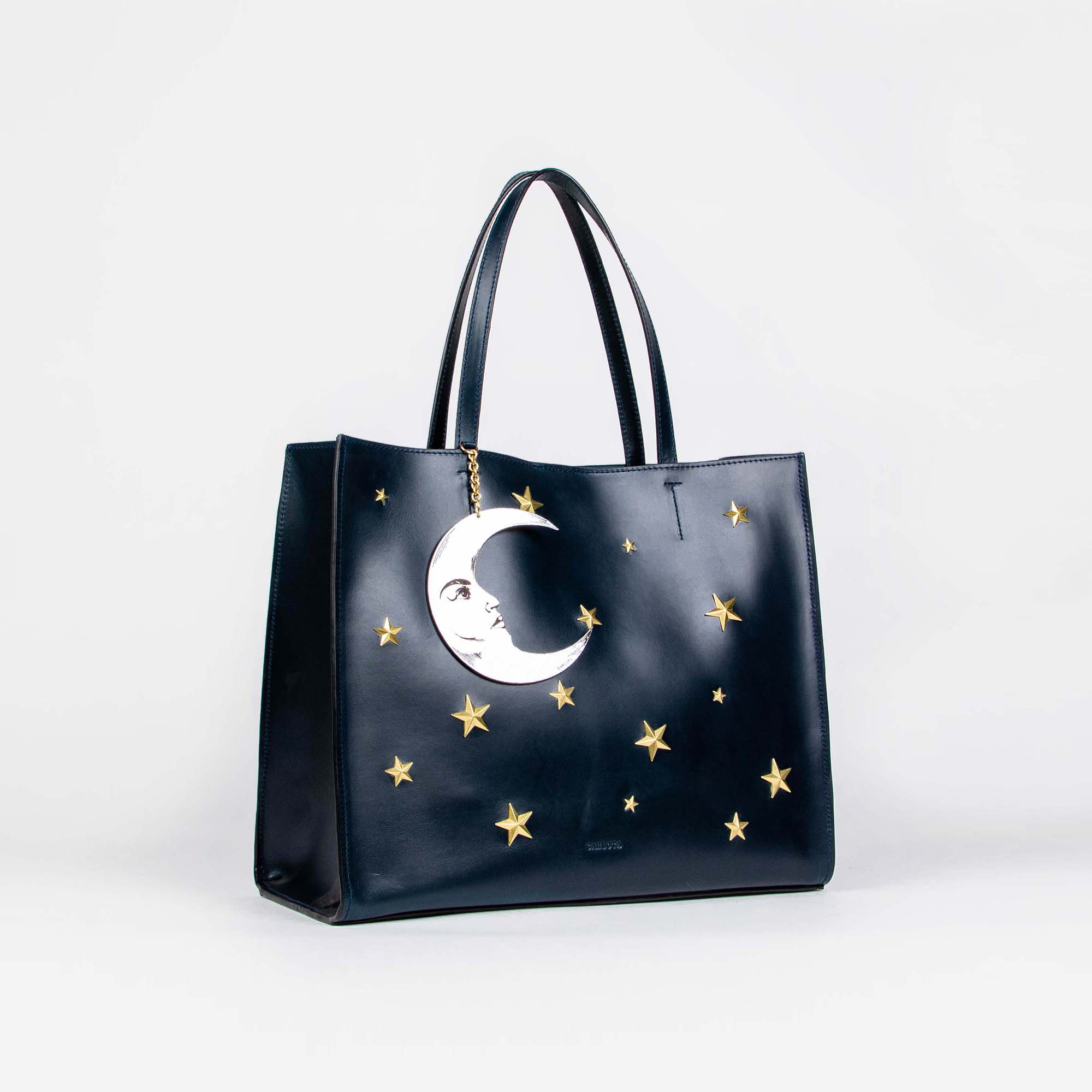 TOTE XL LUNA AZUL MARINO