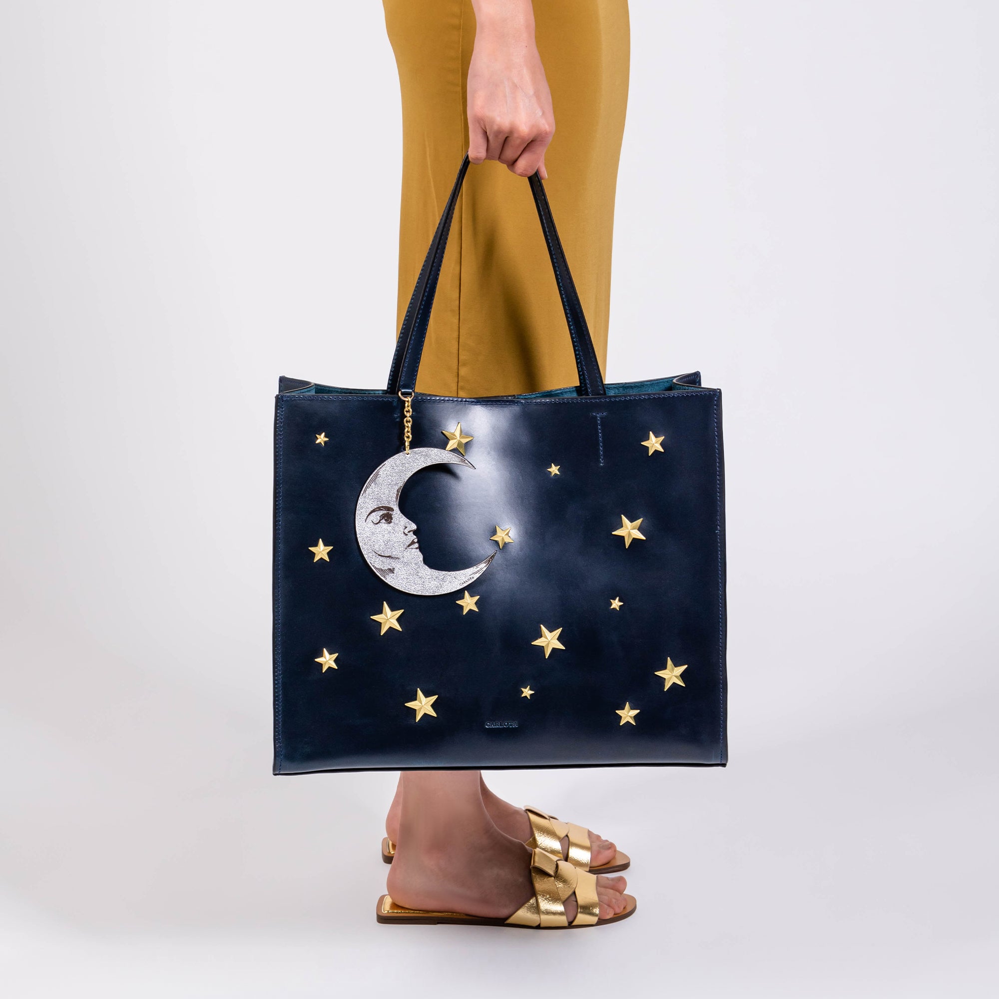 TOTE XL LUNA AZUL MARINO