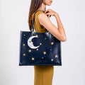 TOTE XL LUNA AZUL MARINO