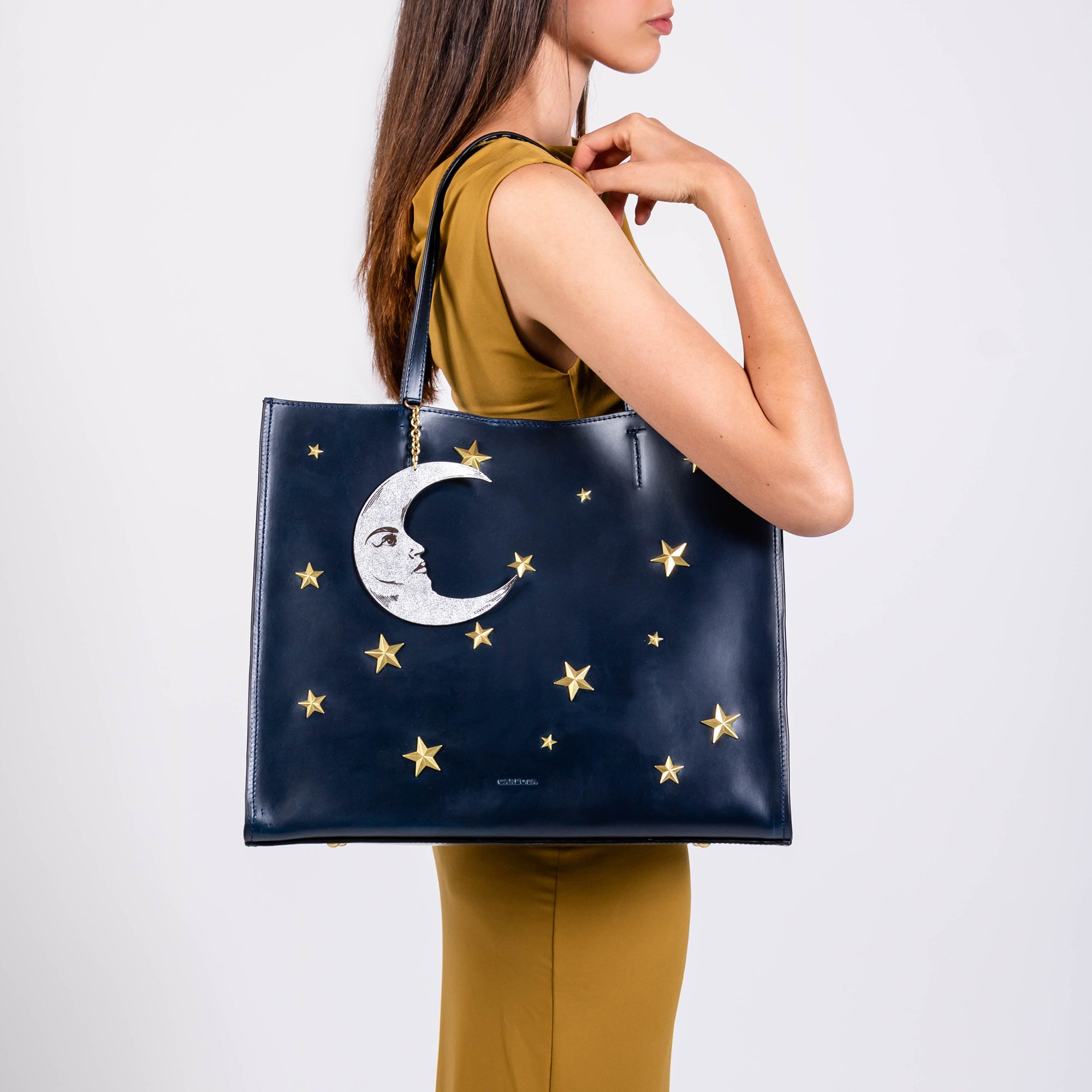 TOTE XL LUNA AZUL MARINO