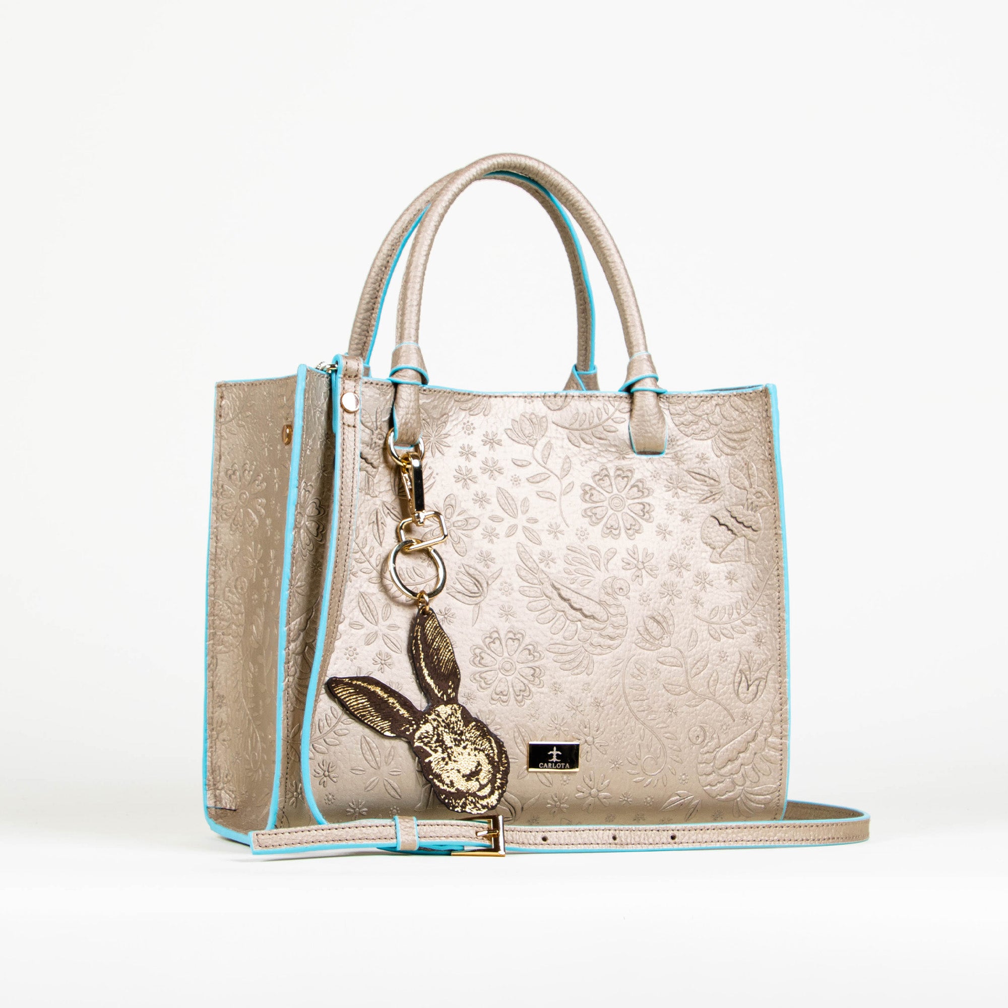 GOLD/BLUE TOTE