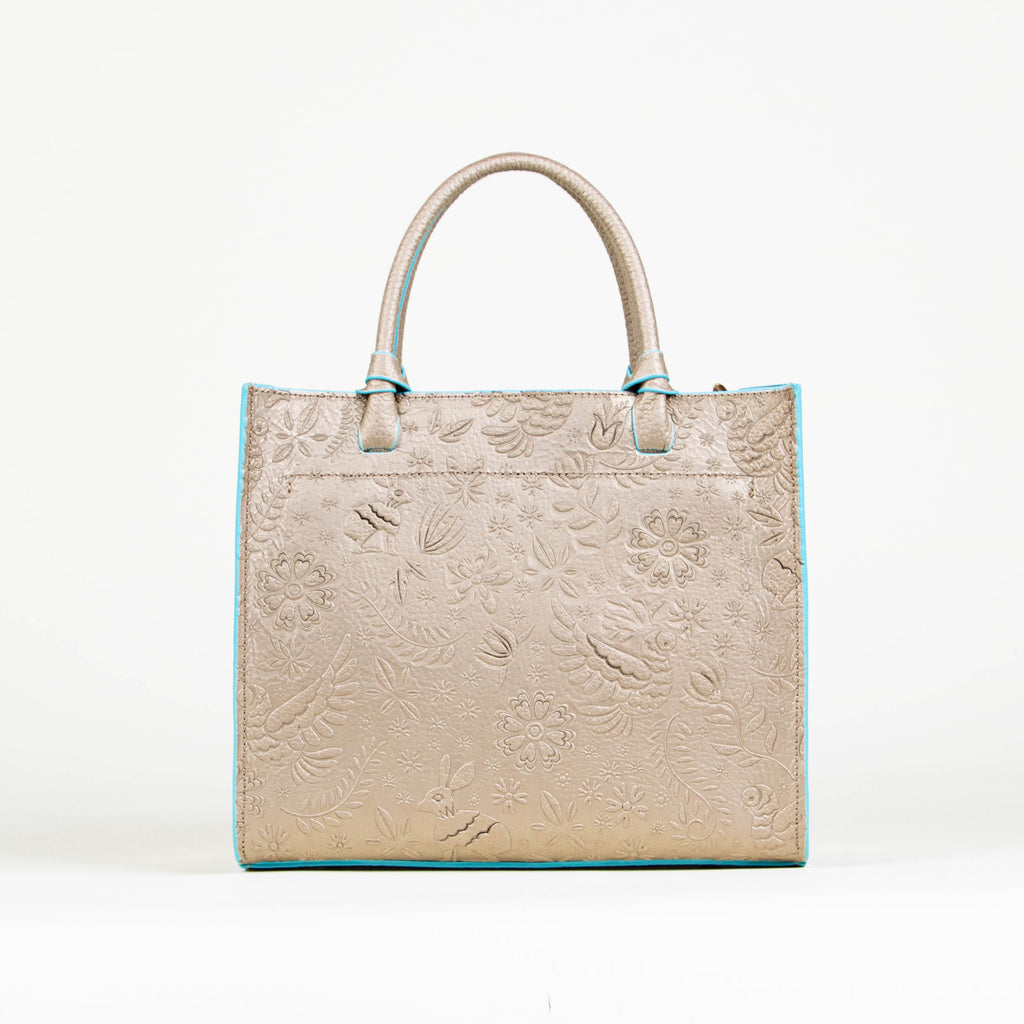 GOLD/BLUE TOTE