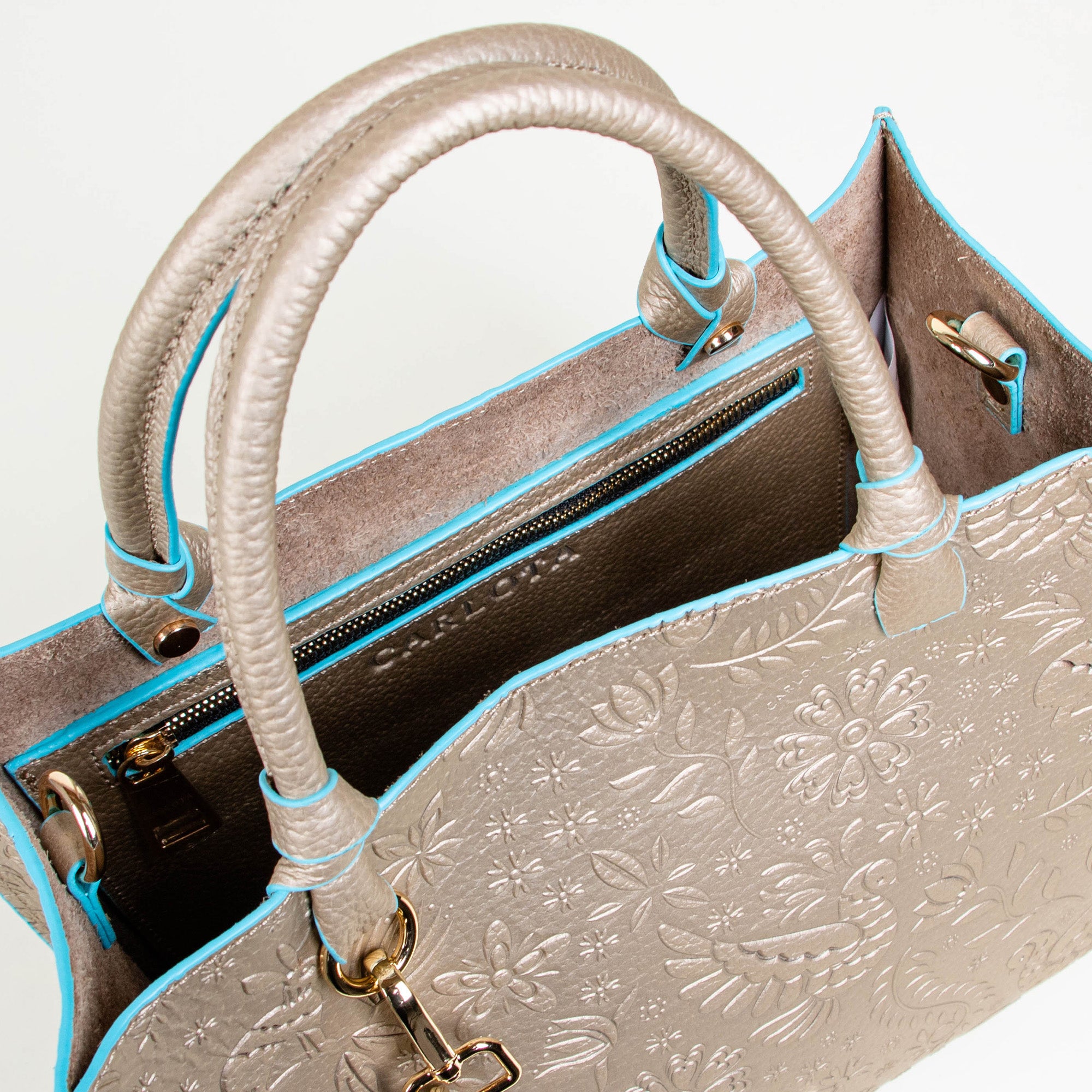 GOLD/BLUE TOTE