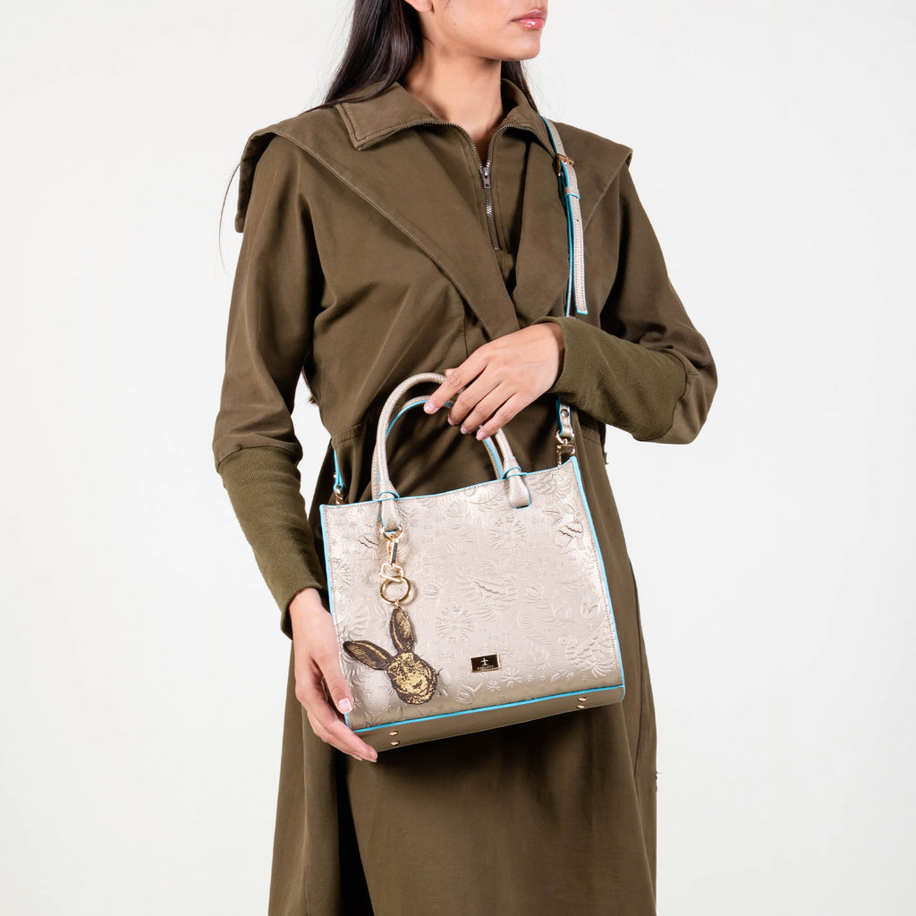 GOLD/BLUE TOTE