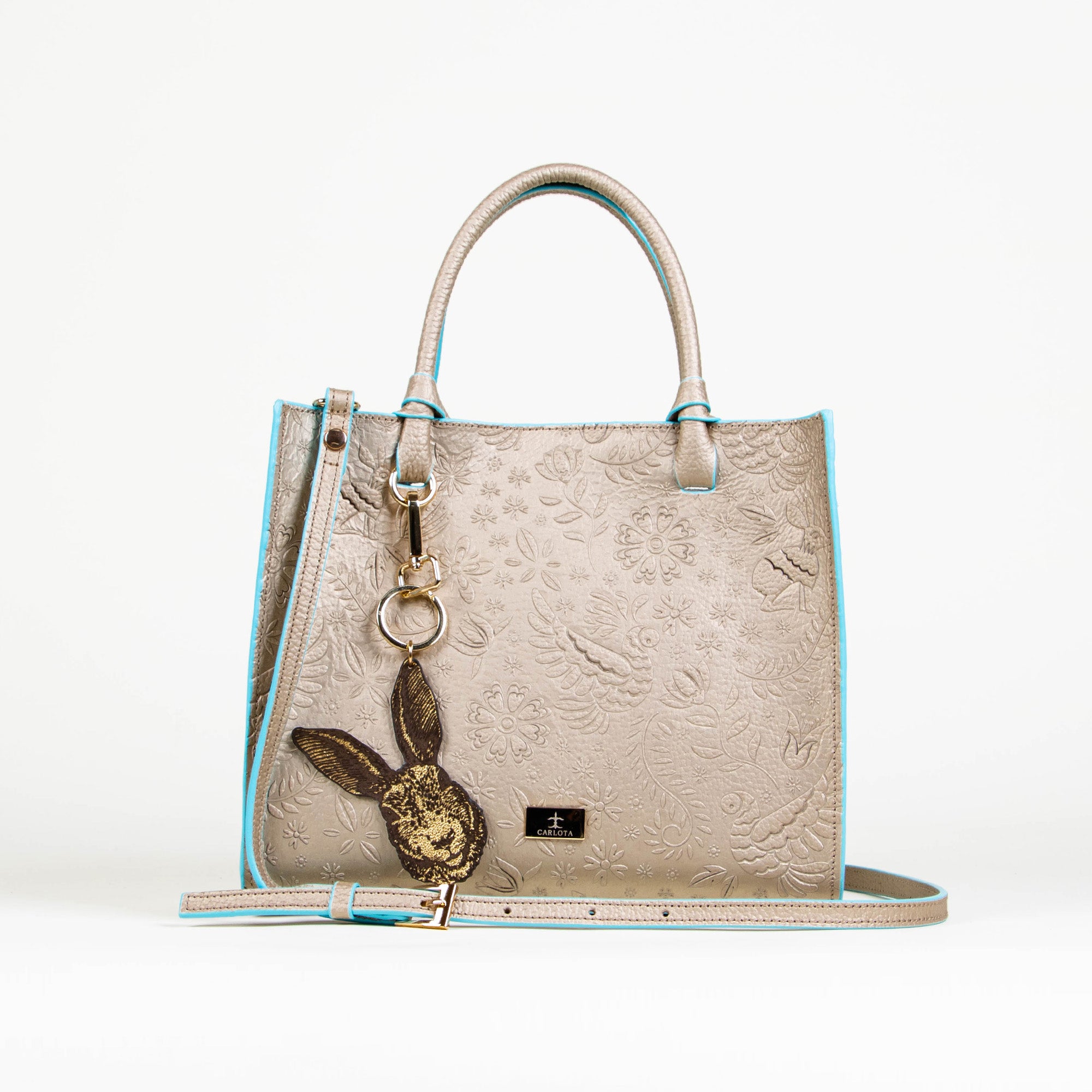 GOLD/BLUE TOTE