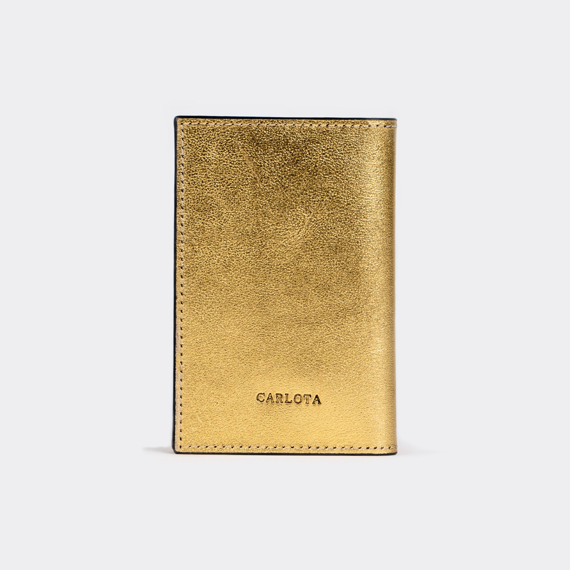 PORTA PASAPORTE SOL ORO