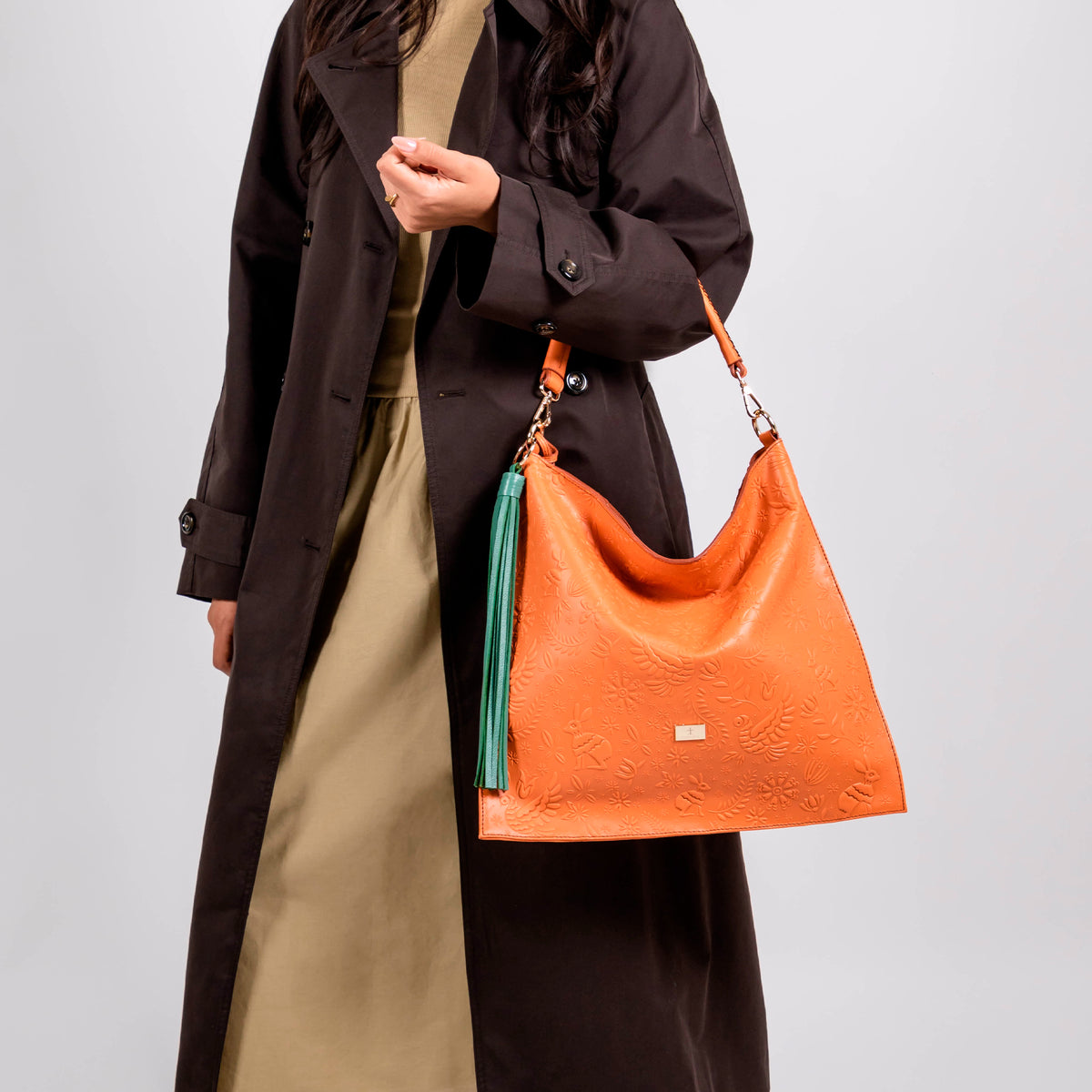 ORANGE HOBO BAG