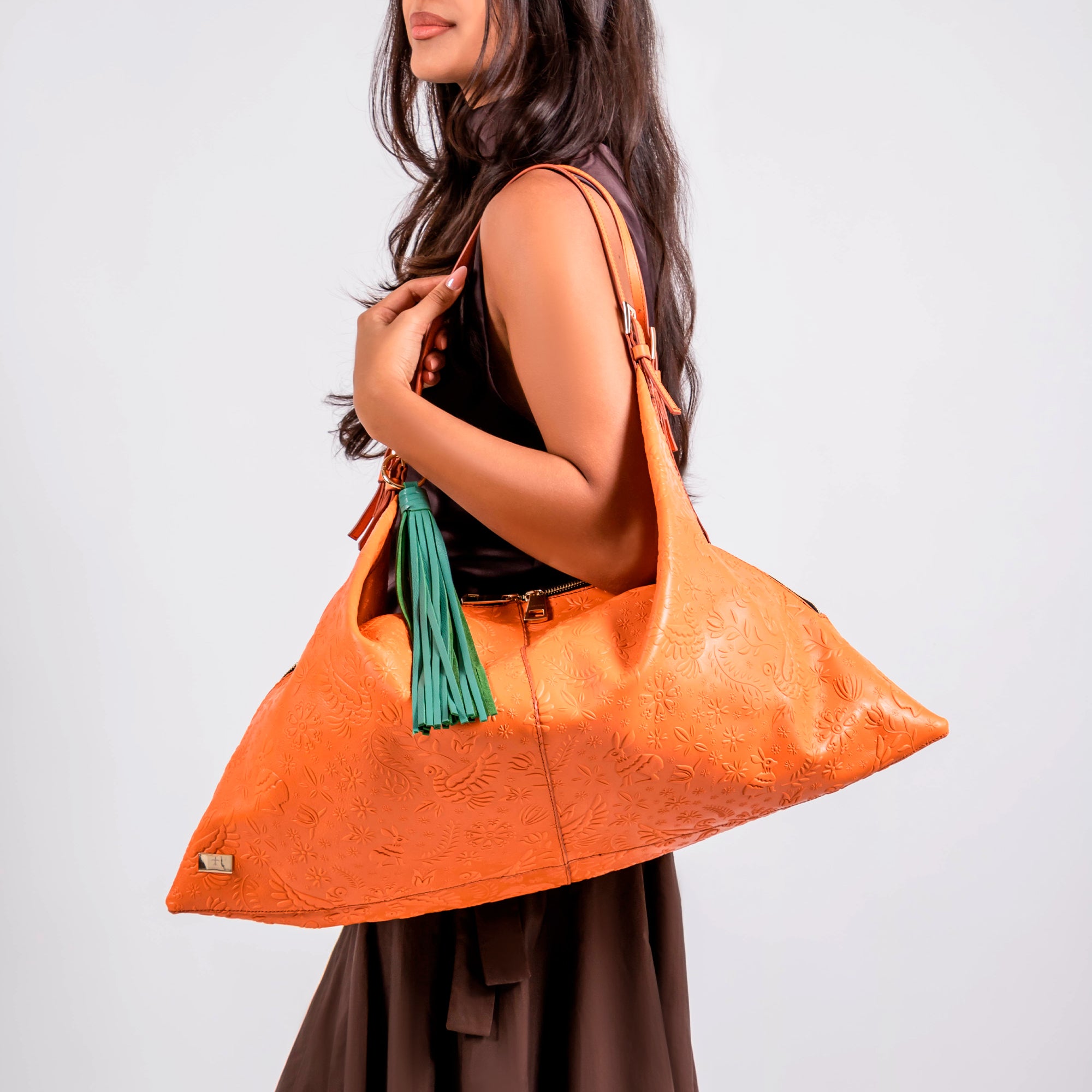 TOTE XL GRABADO NARANJA