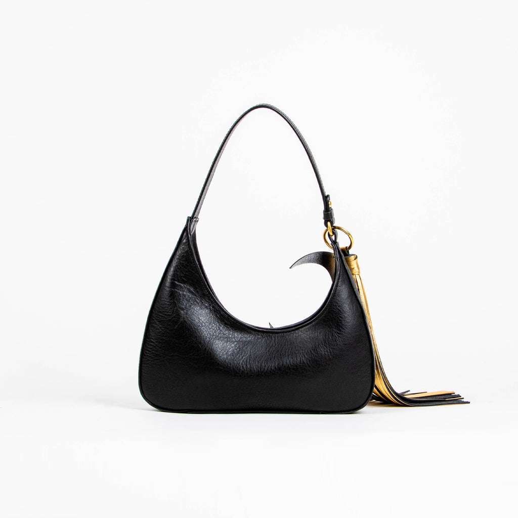 MINI SHOULDER LUNA Y ESTRELLA NEGRO
