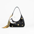 MINI SHOULDER LUNA Y ESTRELLA NEGRO