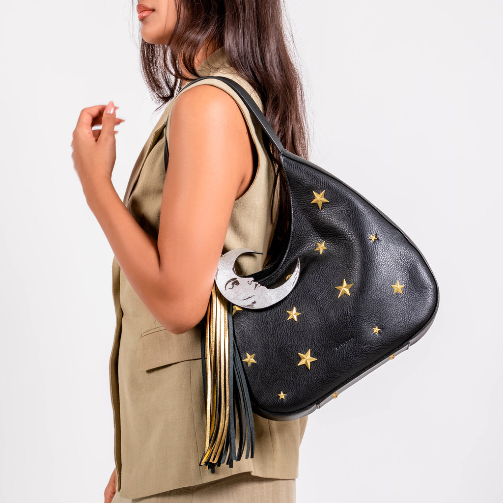 SHOULDER LUNA Y ESTRELLA NEGRO